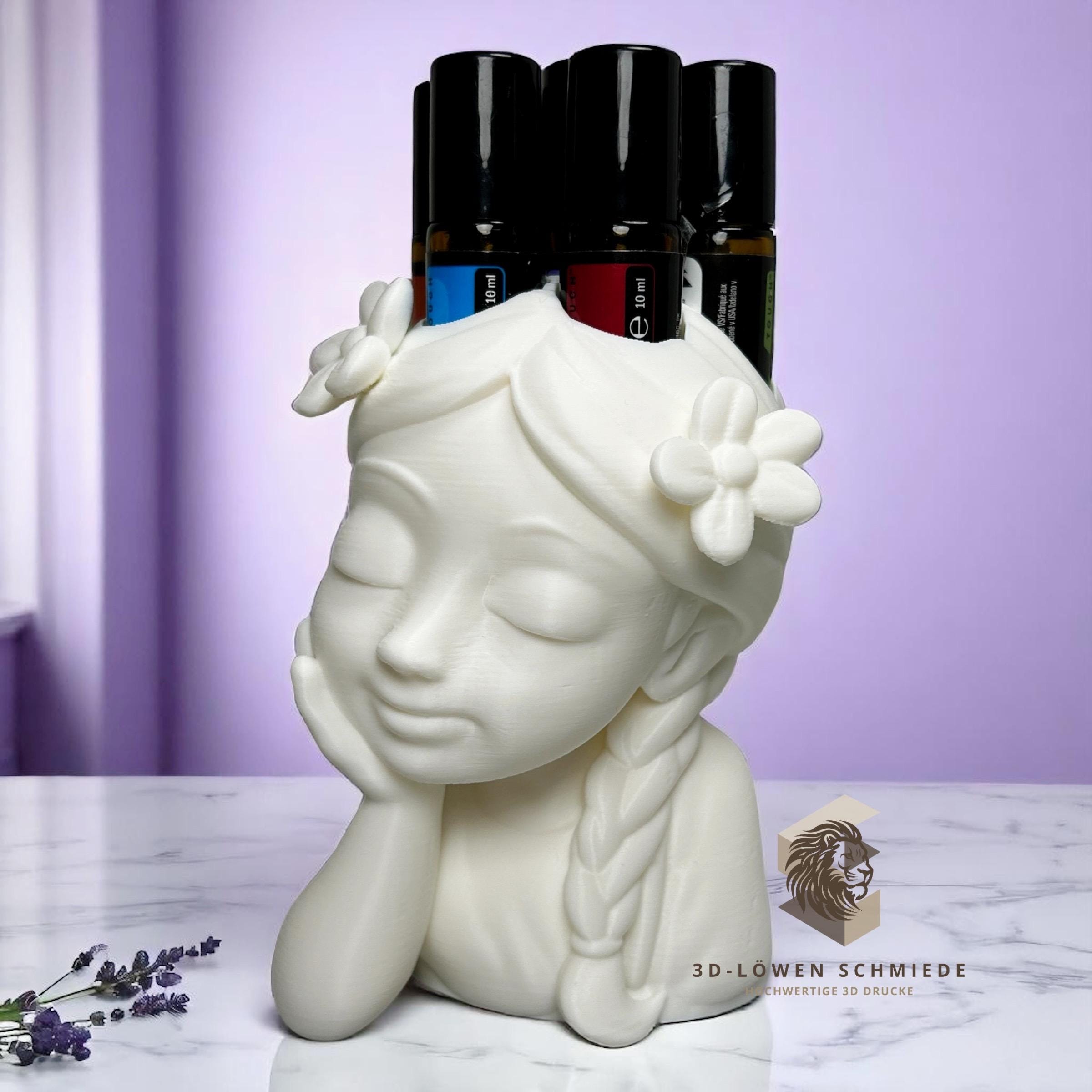 doTERRA Blumenmädchen V3. Aufsteller für Ätherische Öle 7x 10ml Roll-Ons im stilvollem und praktischen Design / Aufbewahrung / Geschenkidee