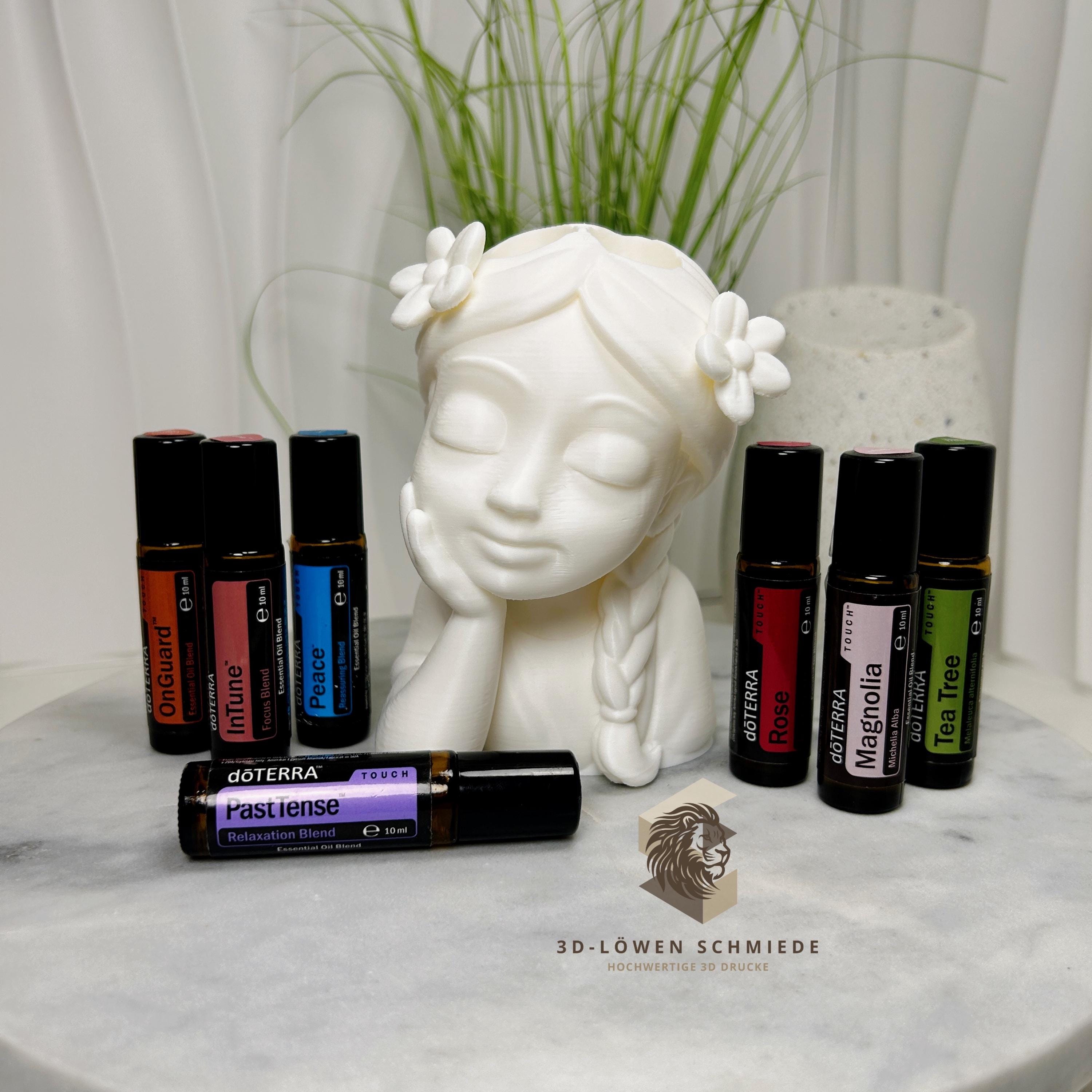 doTERRA Blumenmädchen V3. Aufsteller für Ätherische Öle 7x 10ml Roll-Ons im stilvollem und praktischen Design / Aufbewahrung / Geschenkidee