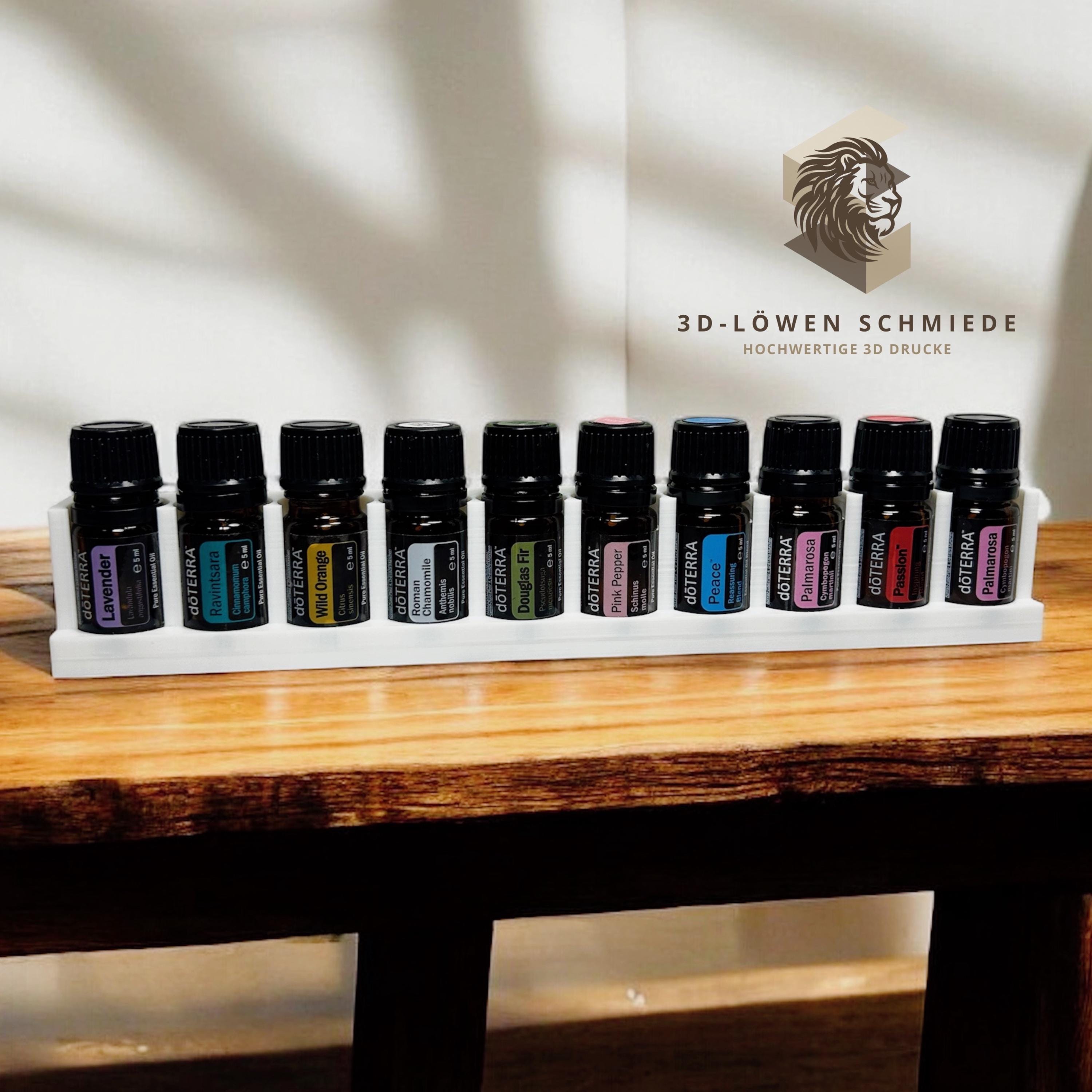 doTERRA Aufsteller für bis zu 29x 5ml Ätherische Öl Flaschen mit Sichtfenster auf die Öle, Stilvoll, Organizer, Aufbewahrung, Geschenkidee