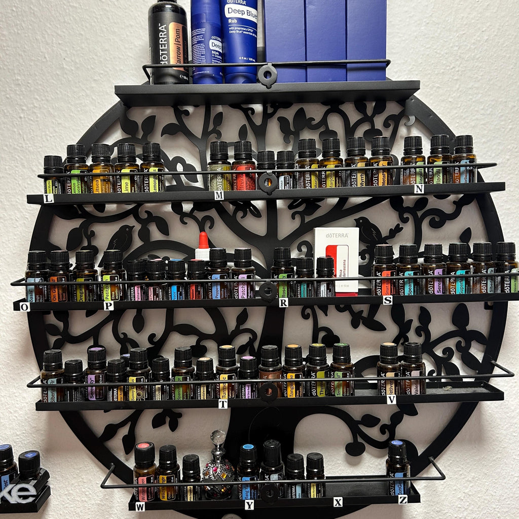 doTERRA Buchstaben Magnetisch für Regal von A bis Z zum Organisieren eurer Ätherischen Öle, Ordnung ist das Ziel, alle Öle auf einen Blick