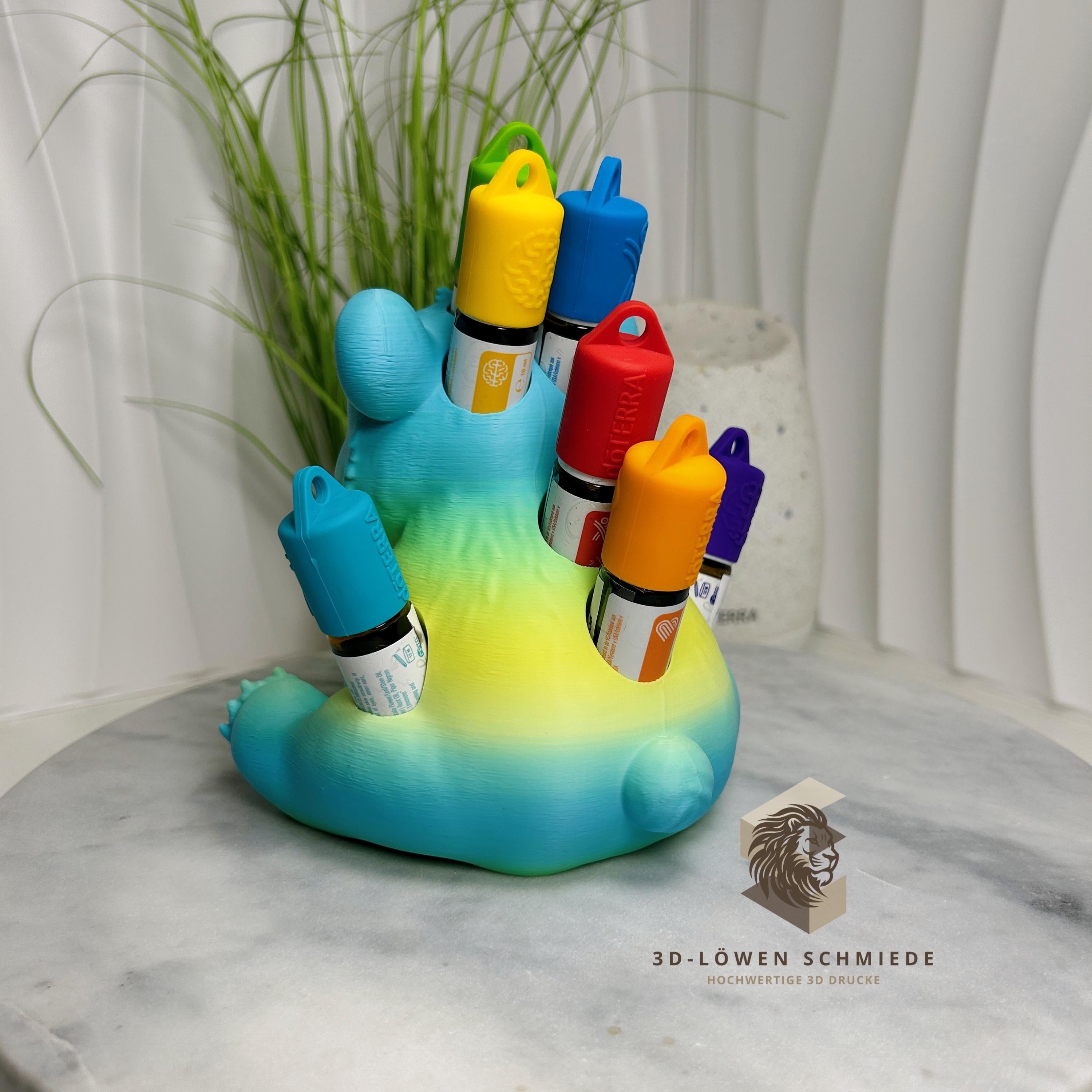 doTERRA Aufsteller KidsCollection AromaBär für Ätherische Öle Platz für 7x 10ml Roll On - Deko - Geschenk - Aufbewahrung