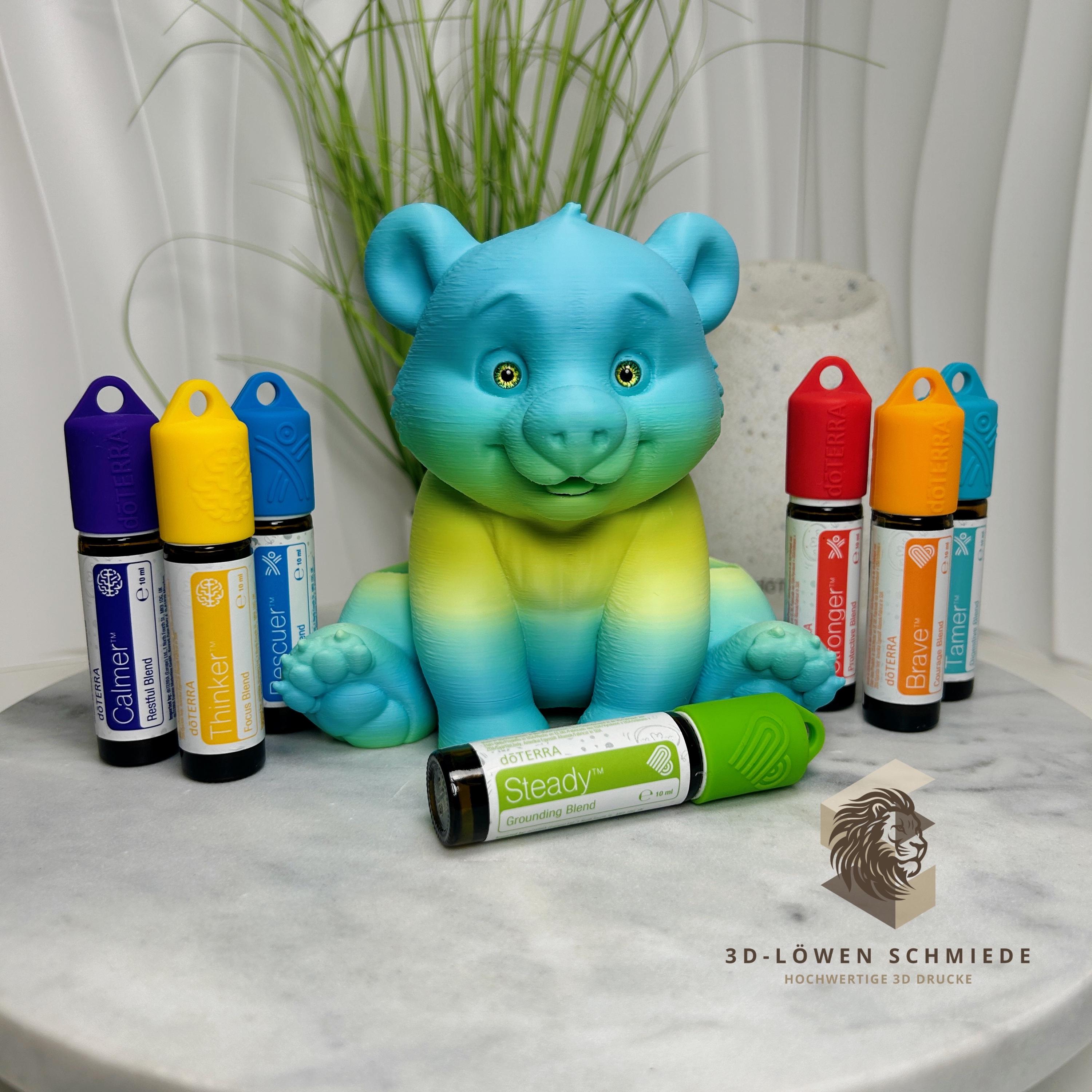 doTERRA Aufsteller KidsCollection AromaBär für Ätherische Öle Platz für 7x 10ml Roll On - Deko - Geschenk - Aufbewahrung