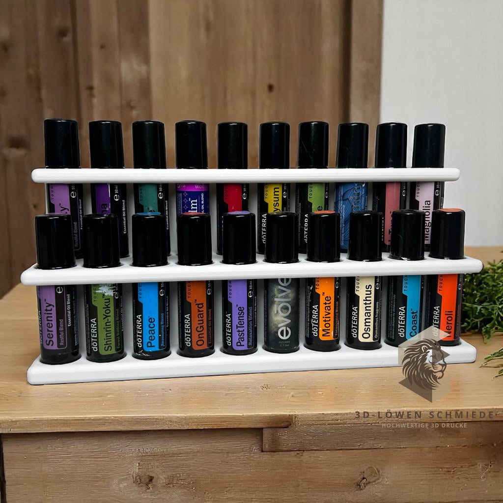 doTERRA Aufsteller Roll On‘s XXL 30x 10ml Ätherische Öl, Sicherer Stand, Modern Stilvolle Aufbewahrung, Geschenkidee