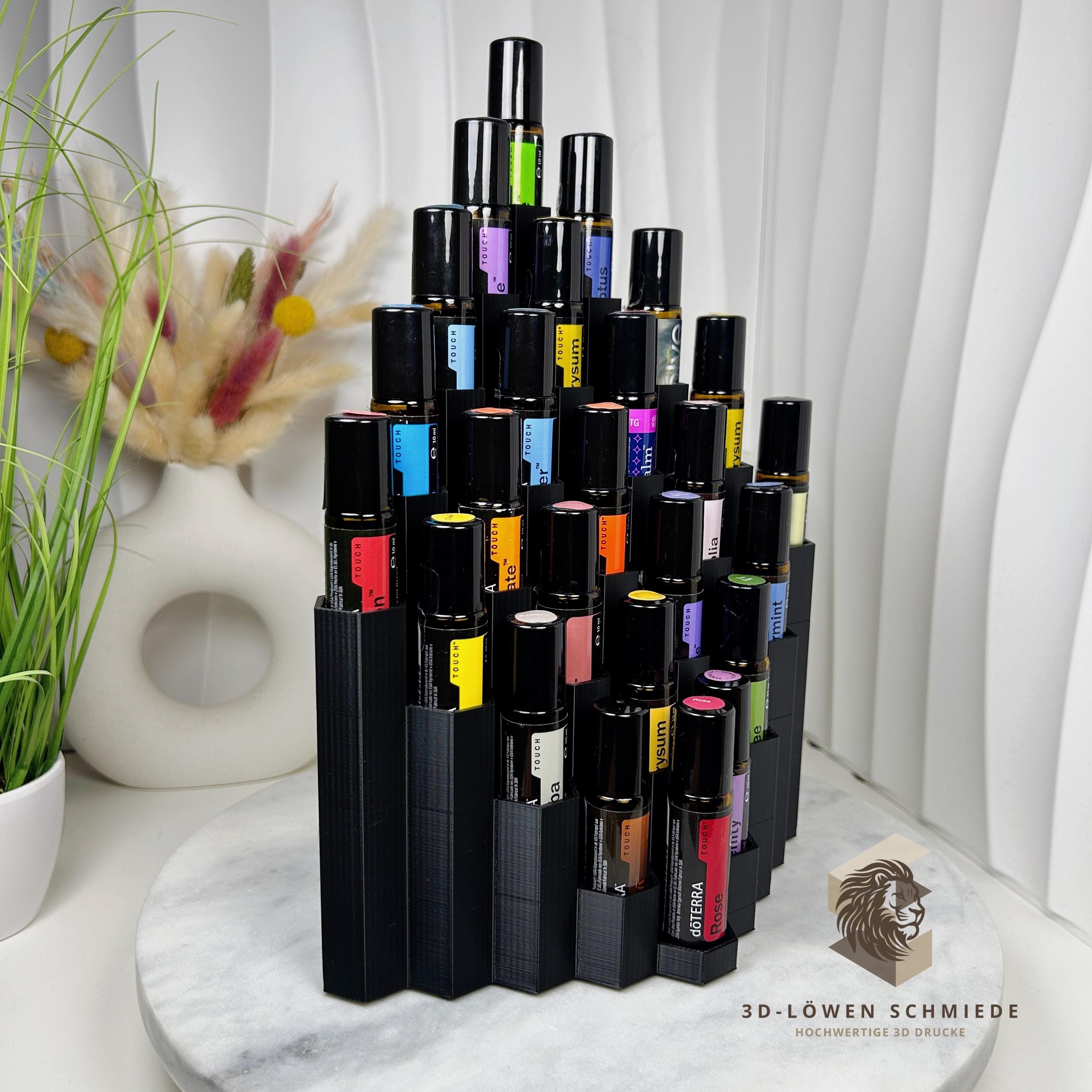 doTERRA Aufsteller WabenTurm Design für 25x 10ml Ätherische Öle Touch Roll-On‘s kompakt und platzsparende Aufbewahrung, Organizer