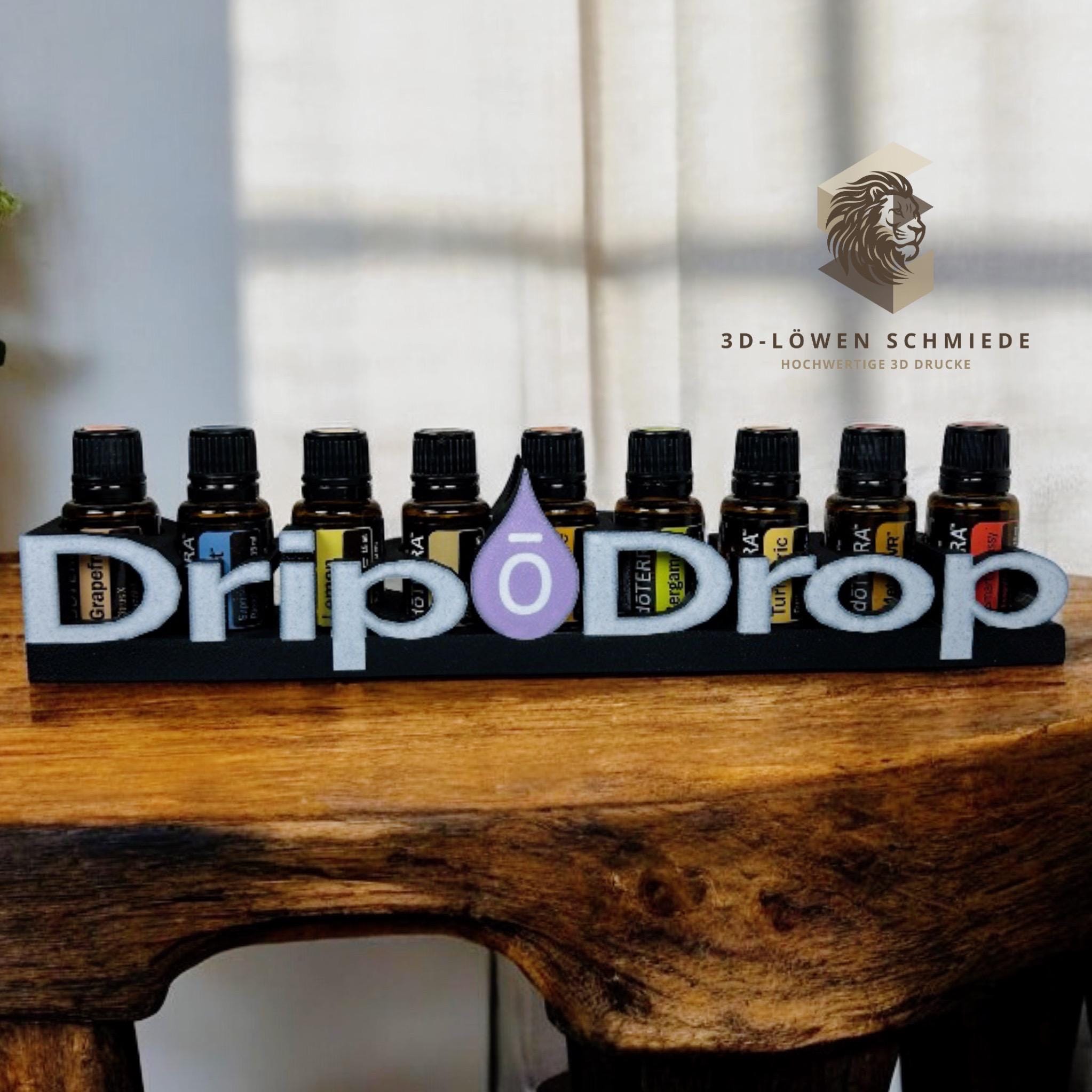 doTERRA Aufsteller DripDrop, Aufbewahrung für Ätherische Öle Platz für 9x 15ml Fläschen - Geschenkidee - Berater - Organizer