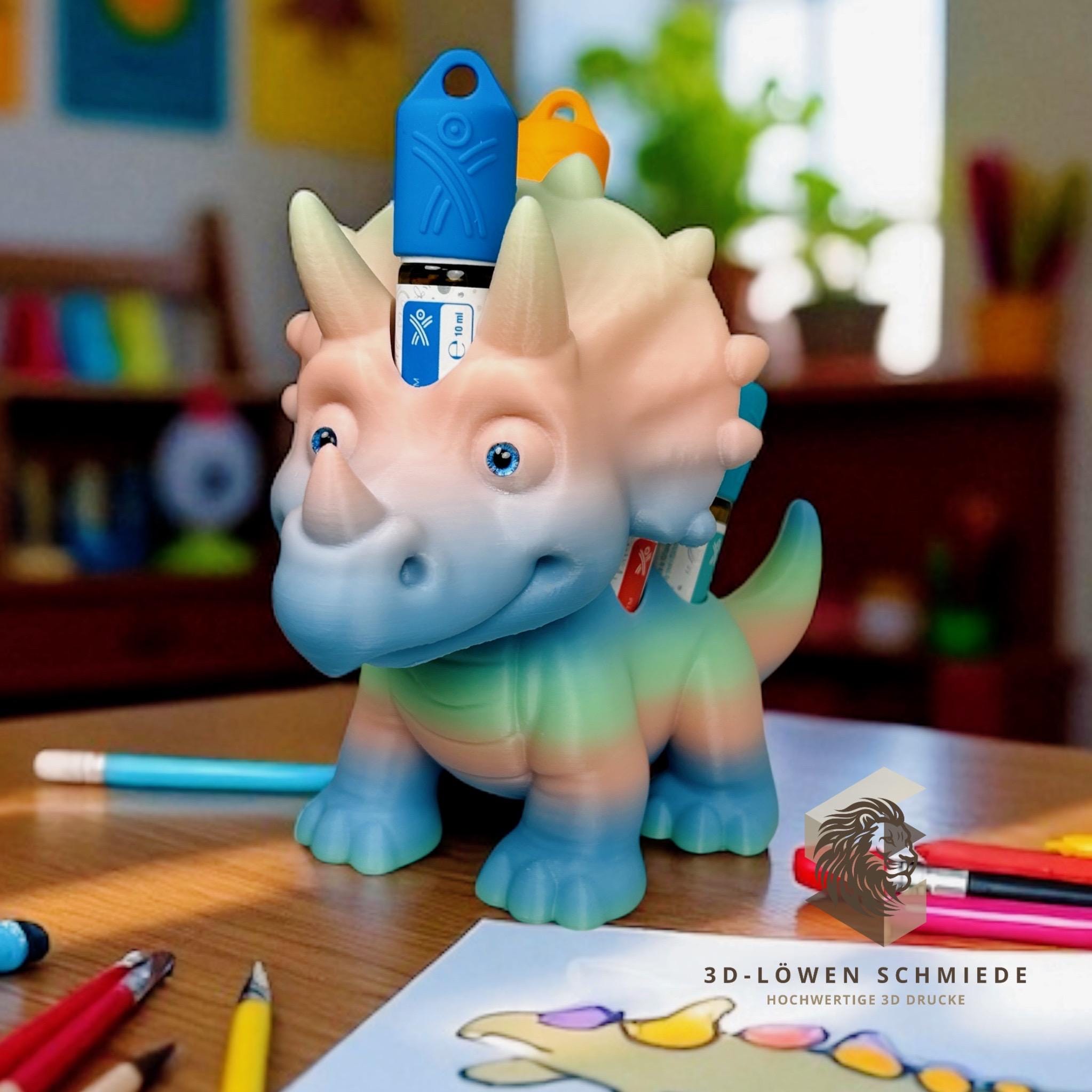 doTERRA Aufsteller KidsCollection „Spike“ für Ätherische Öle Platz für 7x 10ml Roll On - Deko - Geschenk - Aufbewahrung