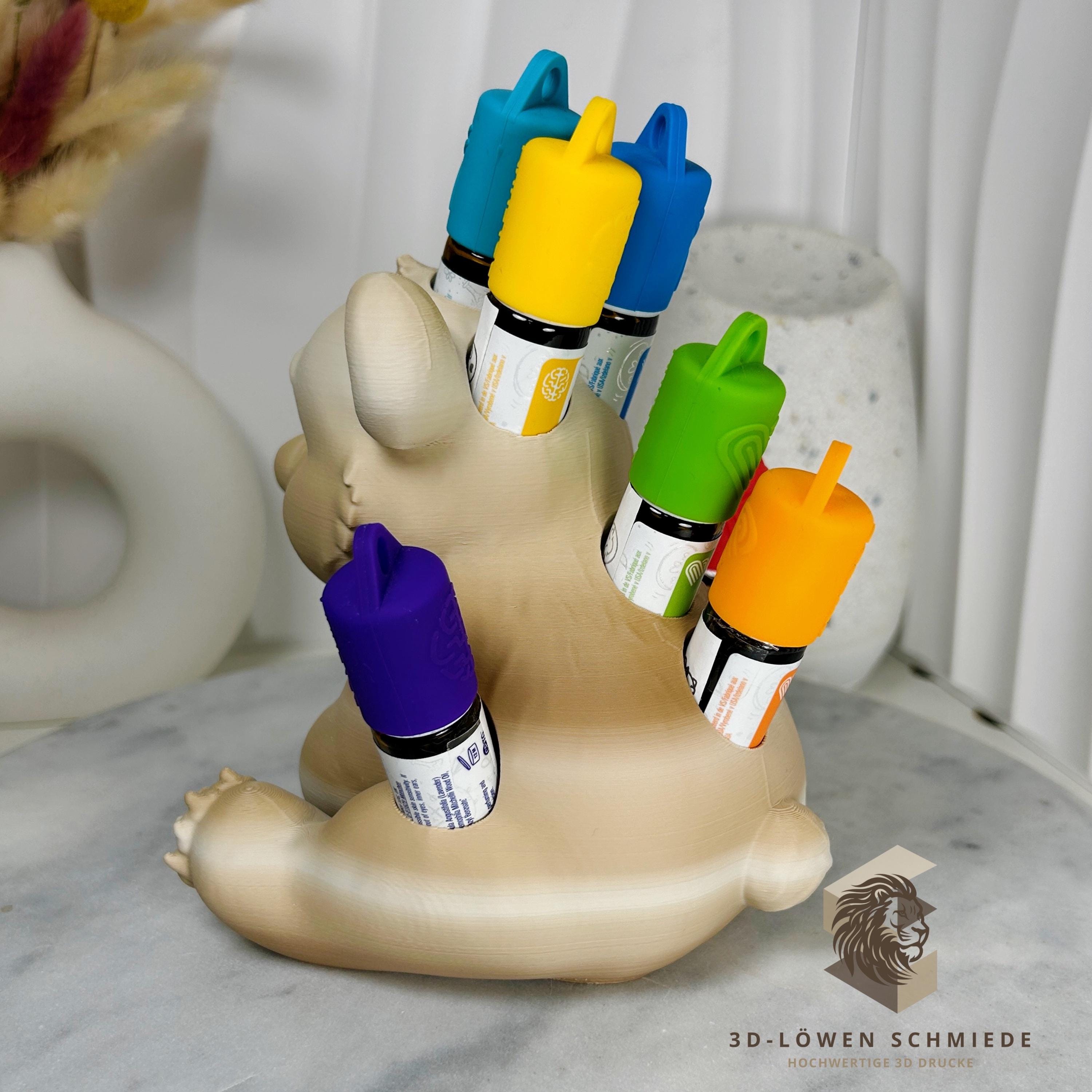doTERRA Aufsteller KidsCollection AromaBär für Ätherische Öle Platz für 7x 10ml Roll On - Deko - Geschenk - Aufbewahrung