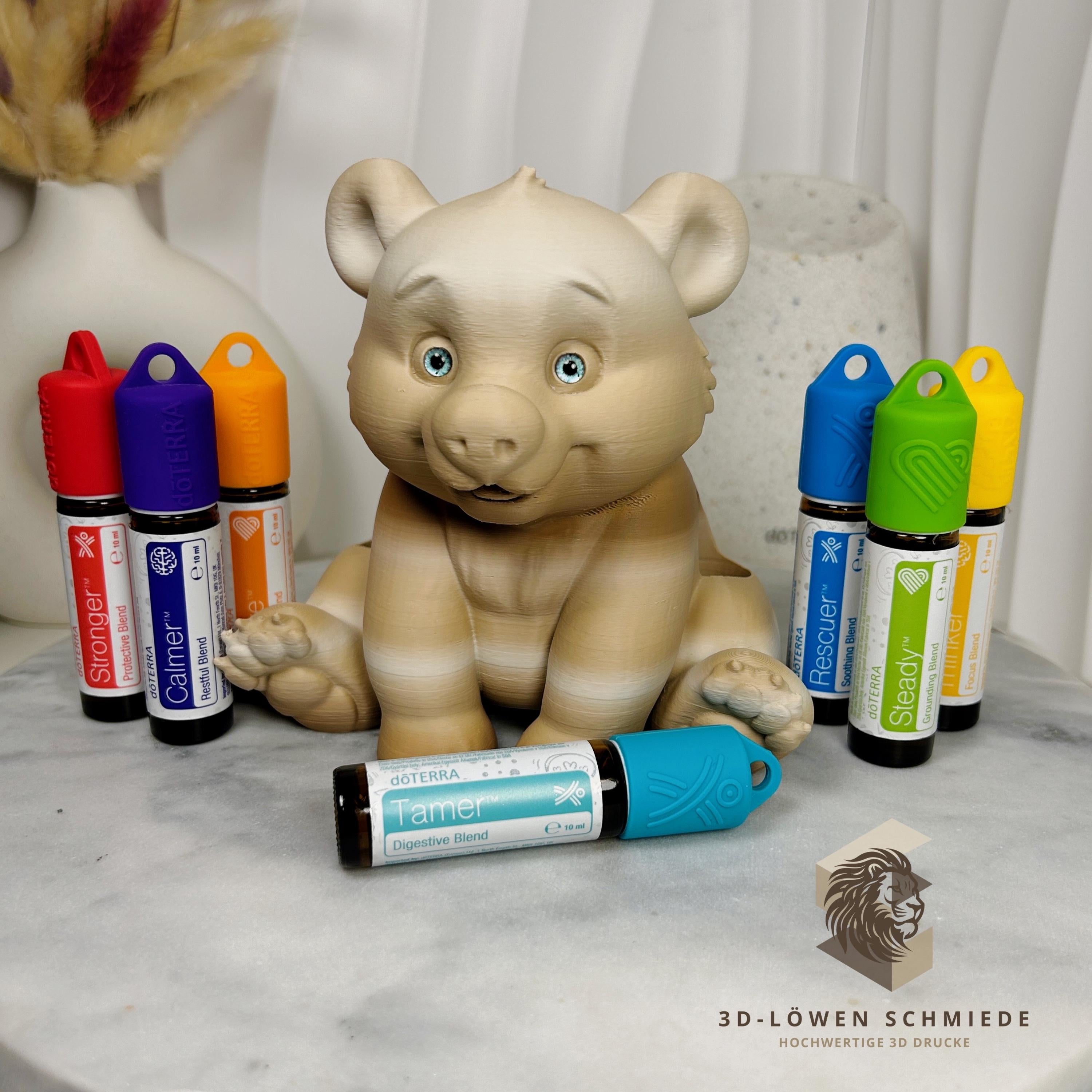 doTERRA Aufsteller KidsCollection AromaBär für Ätherische Öle Platz für 7x 10ml Roll On - Deko - Geschenk - Aufbewahrung