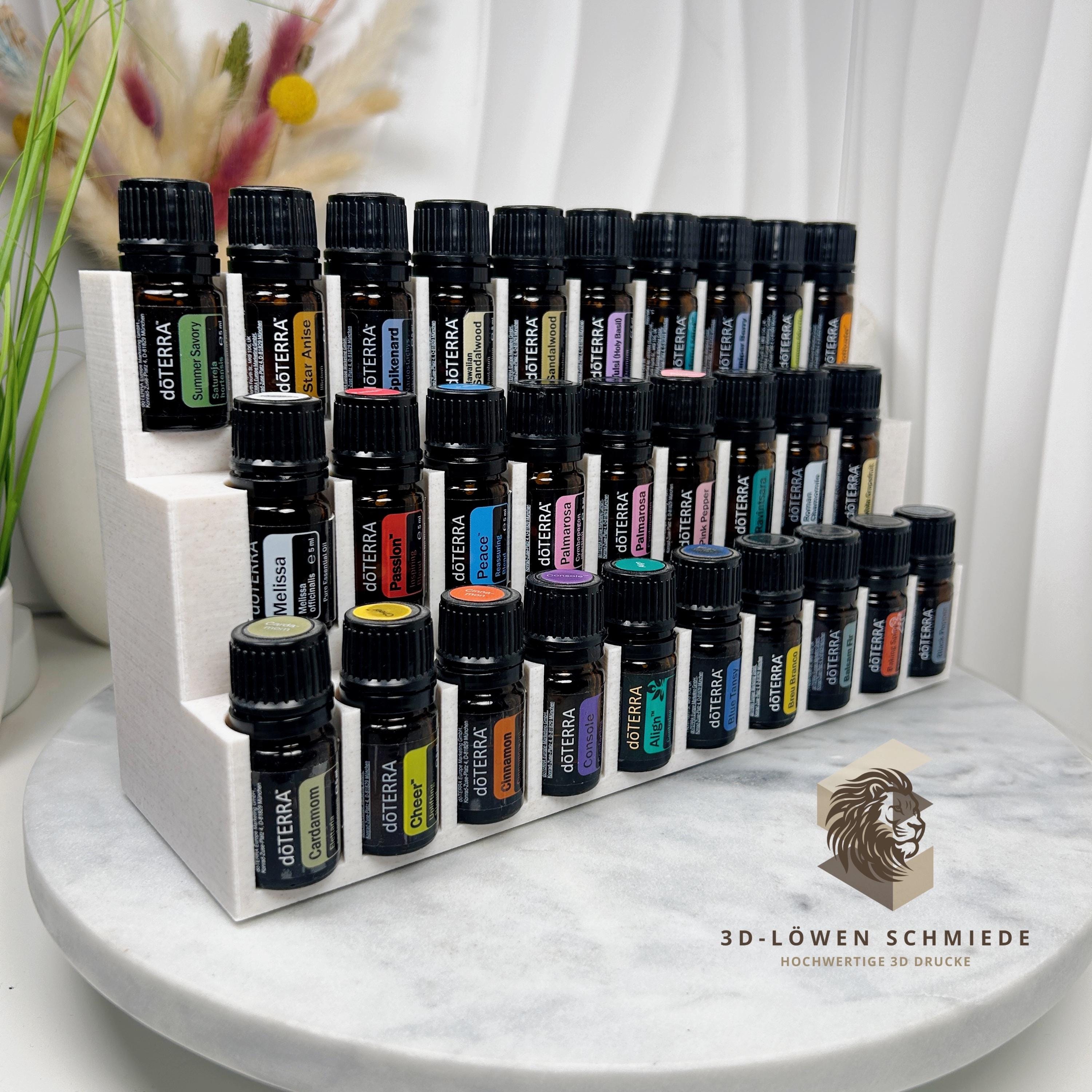 doTERRA Aufsteller für bis zu 29x 5ml Ätherische Öl Flaschen mit Sichtfenster auf die Öle, Stilvoll, Organizer, Aufbewahrung, Geschenkidee