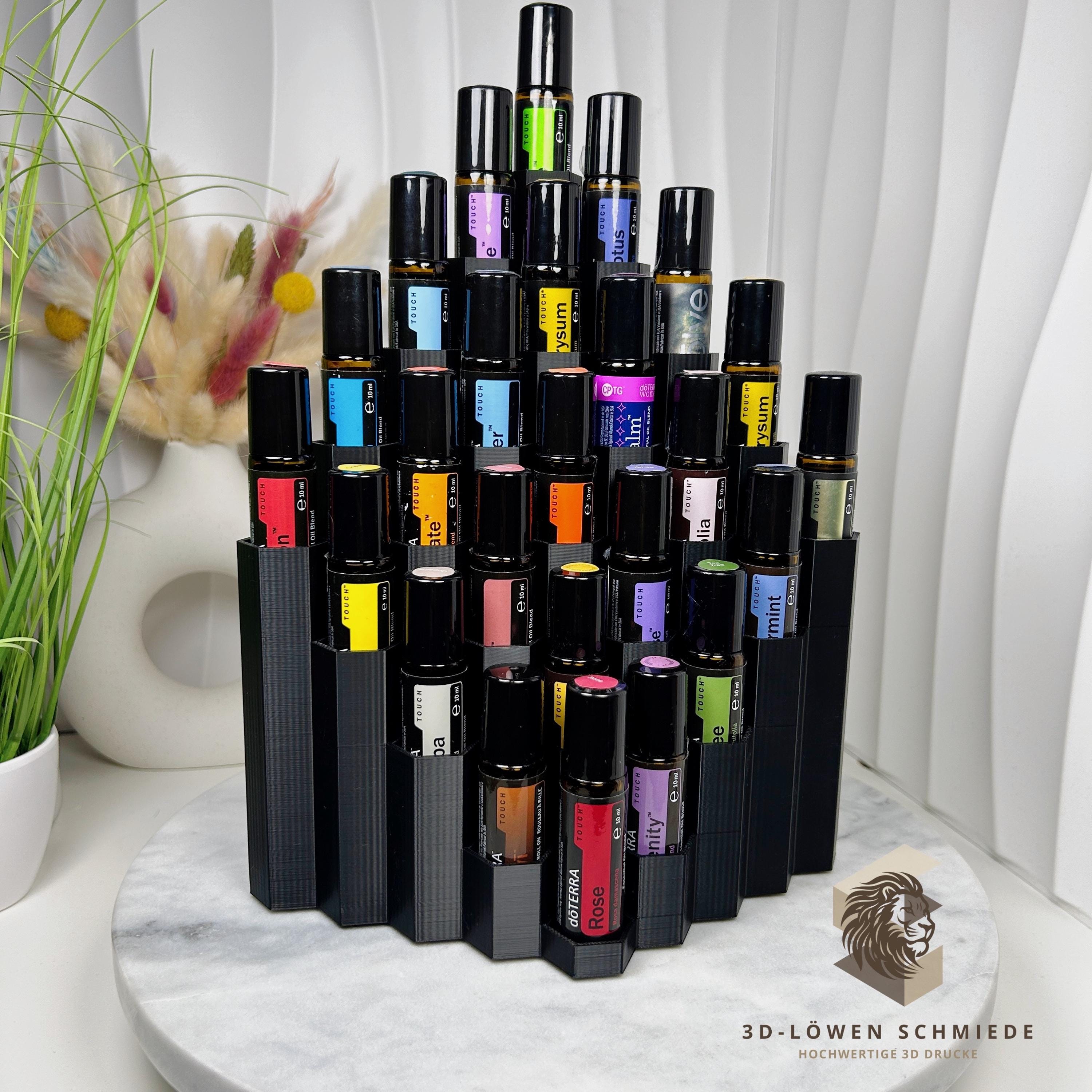doTERRA Aufsteller WabenTurm Design für 25x 10ml Ätherische Öle Touch Roll-On‘s kompakt und platzsparende Aufbewahrung, Organizer