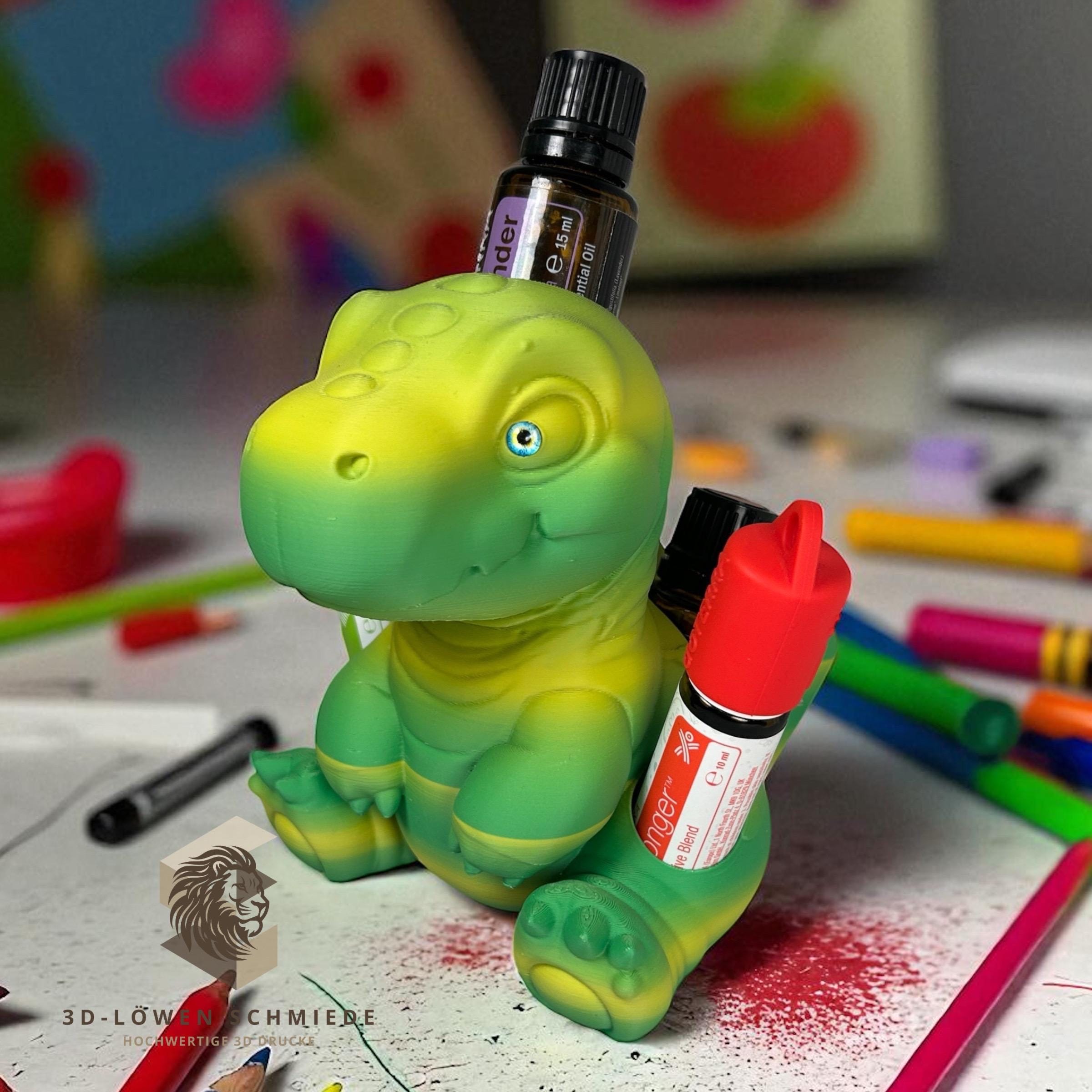 doTERRA Kids Collection Aufsteller für Ätherische Öle, Dino „Sammy“ Platz für 10ml & 15ml, stilvolle Aufbewahrung, Praktisch, Einzigartig
