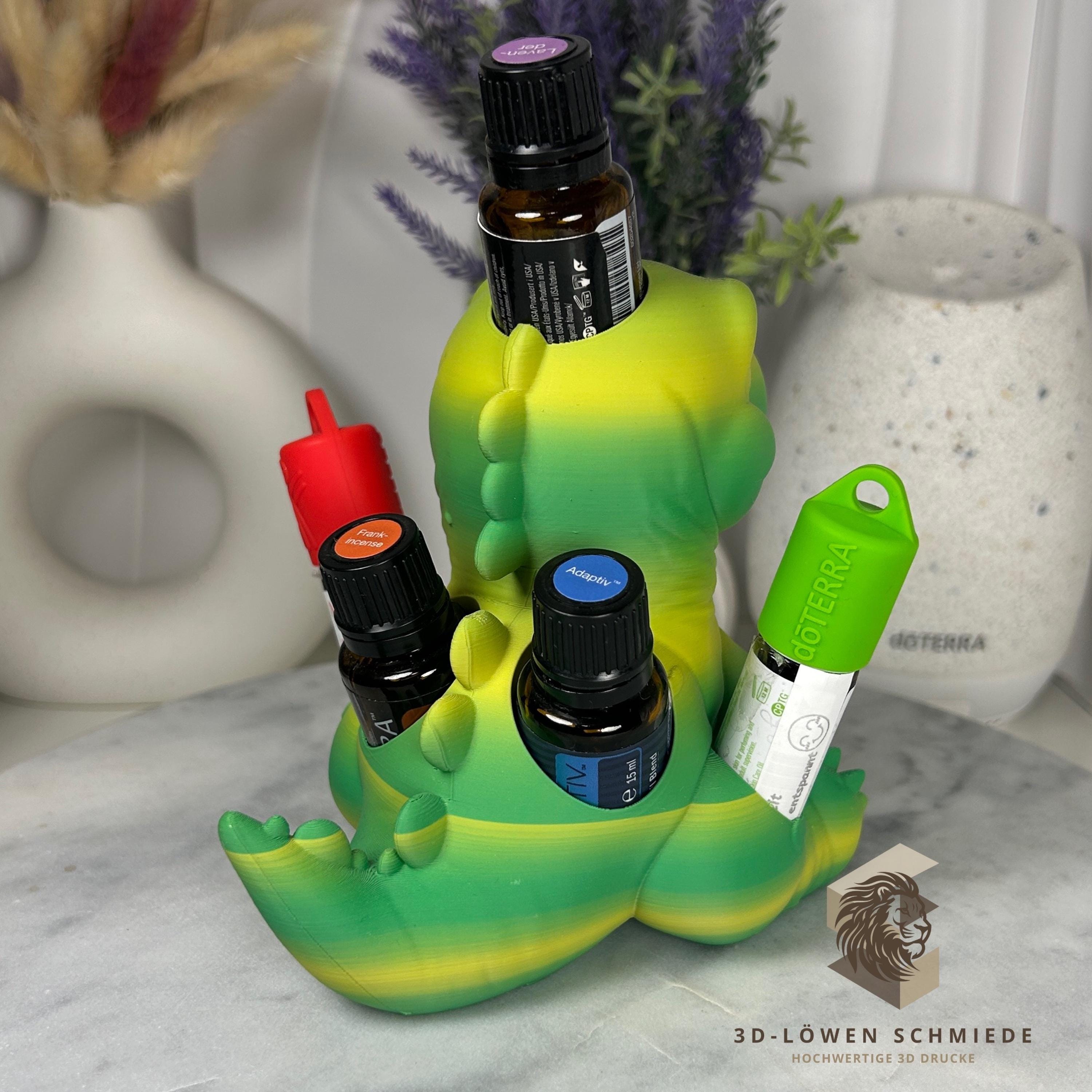 doTERRA Kids Collection Aufsteller für Ätherische Öle, Dino „Sammy“ Platz für 10ml & 15ml, stilvolle Aufbewahrung, Praktisch, Einzigartig