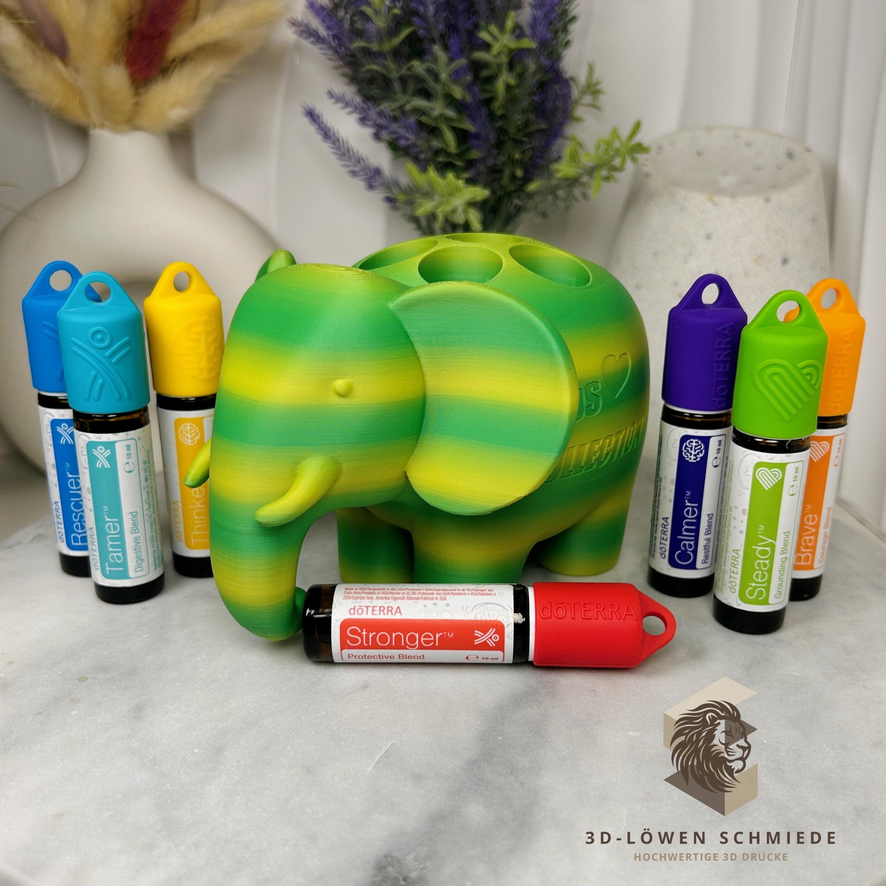 doTERRA Aufsteller Öle-Fant Kids Collection für Ätherische Öle - Einzelstück für 7x 10ml Roll-Ons Aufsteller - Geschenkidee - Aufbewahrung