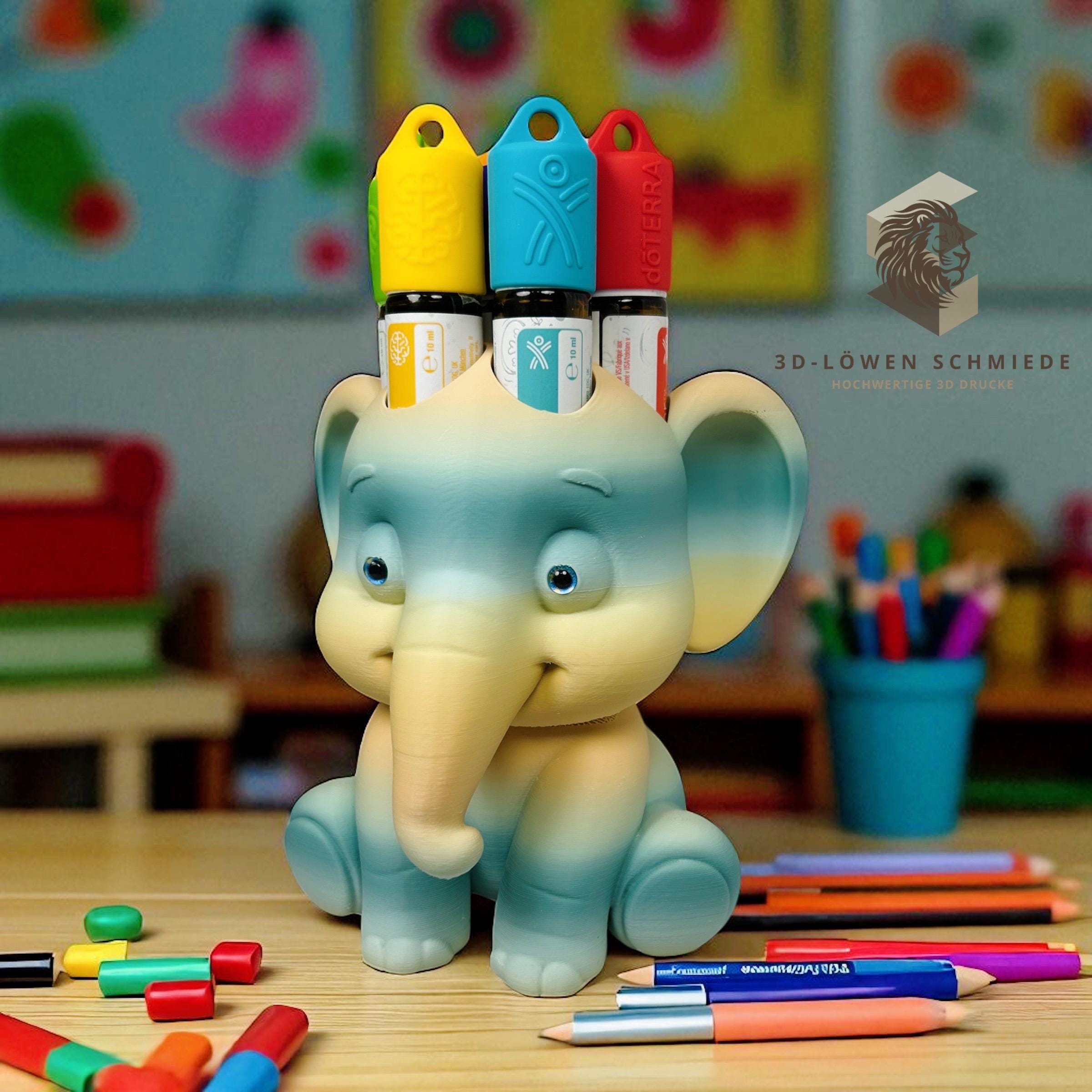 doTERRA Aufsteller KidsCollection „Balu“ für Ätherische Öle Platz für 7x 10ml Roll On - Deko - Geschenk - Aufbewahrung