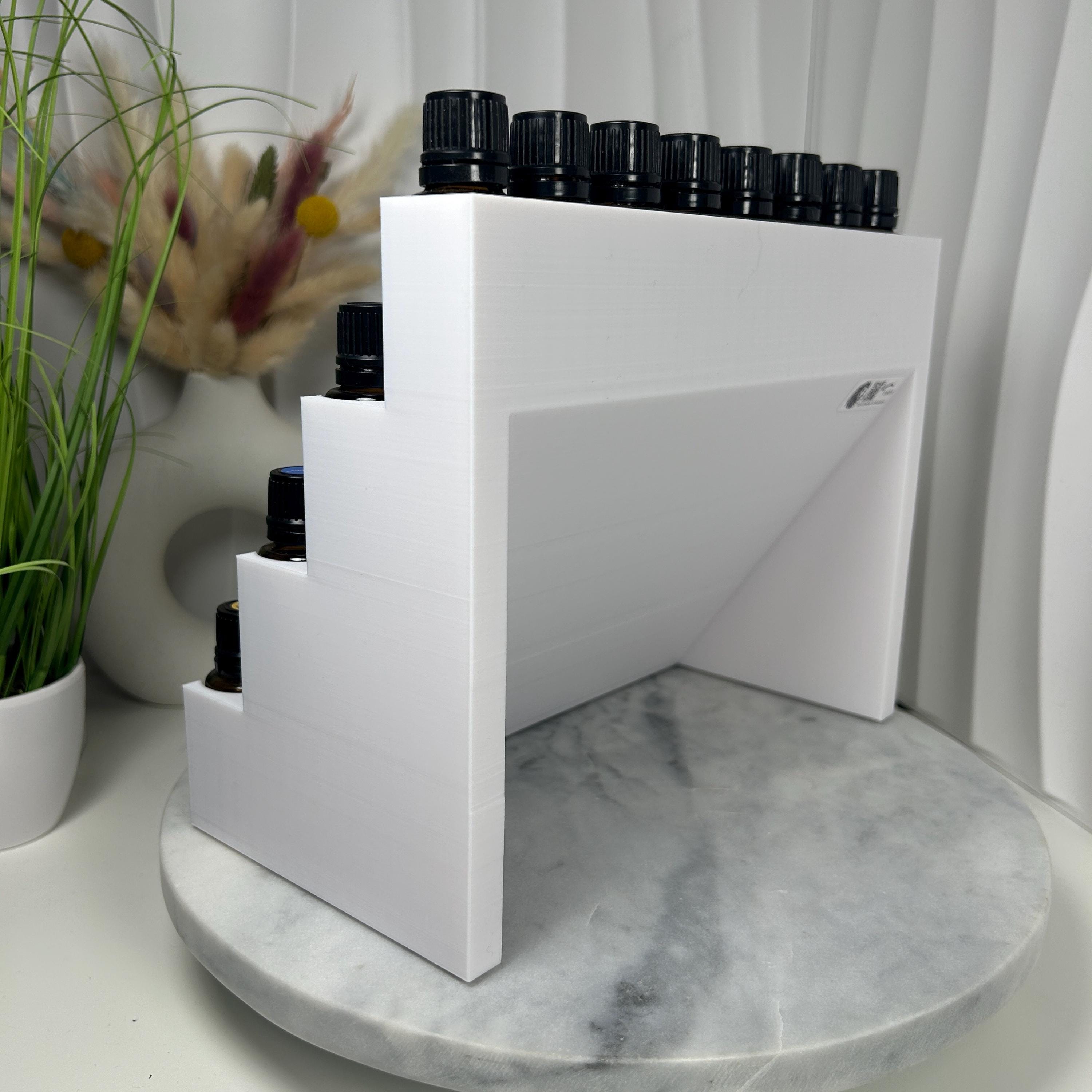 doTERRA Aufsteller für bis zu 32x 15ml Ätherische Öl Flaschen mit Sichtfenster auf die Öle, Stilvoll - Aufbewahrung - Geschenkidee