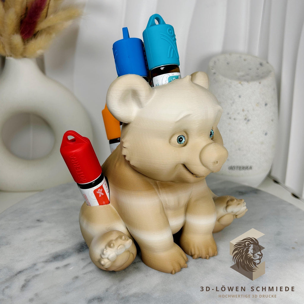 doTERRA Aufsteller KidsCollection AromaBär für Ätherische Öle Platz für 7x 10ml Roll On - Deko - Geschenk - Aufbewahrung