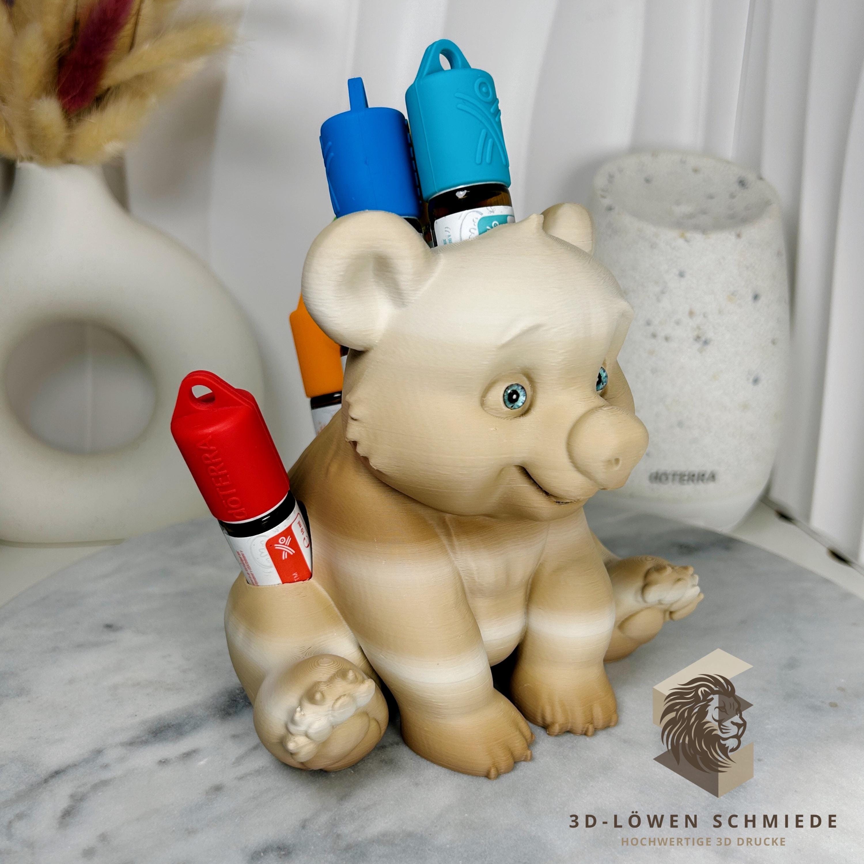 doTERRA Aufsteller KidsCollection AromaBär für Ätherische Öle Platz für 7x 10ml Roll On - Deko - Geschenk - Aufbewahrung