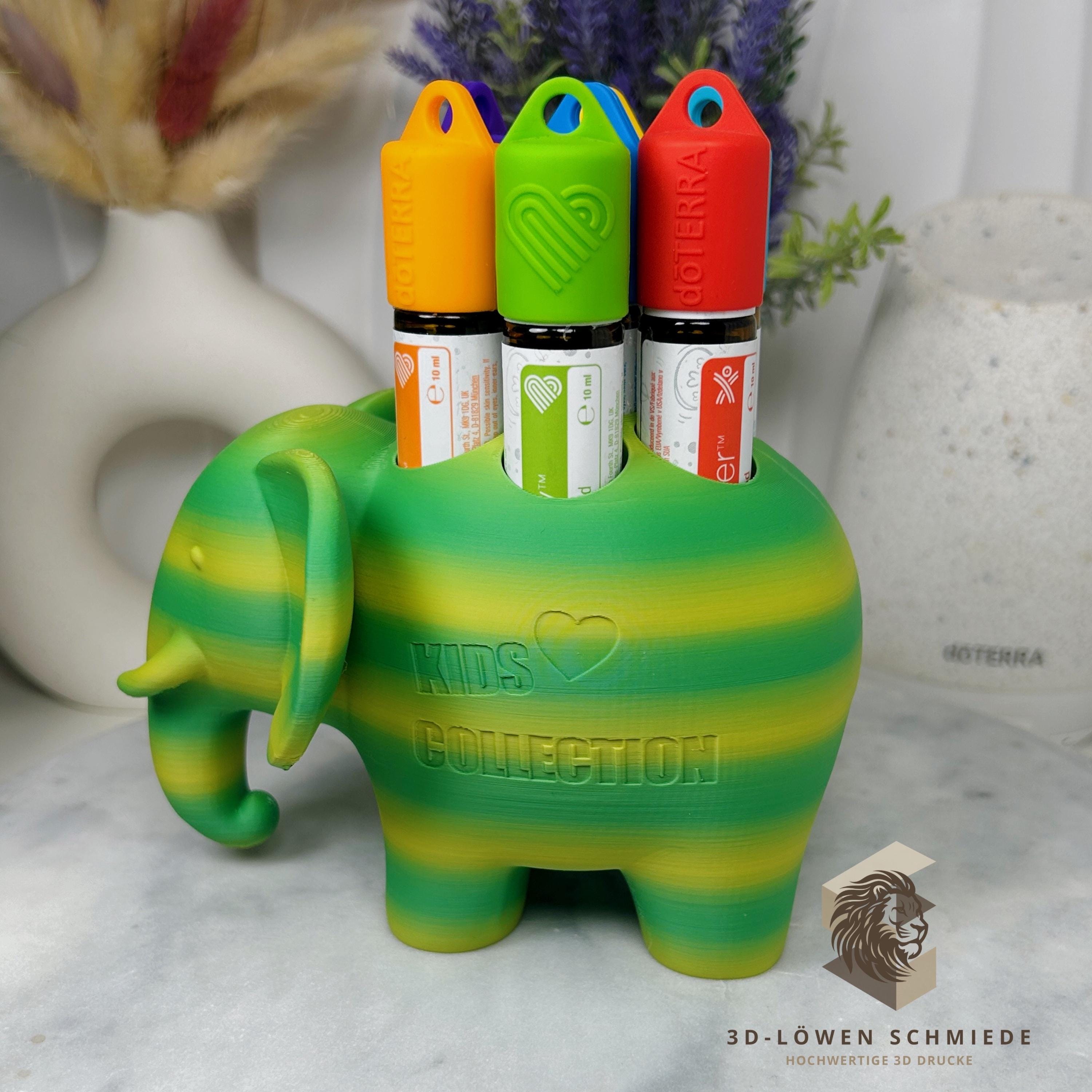 doTERRA Aufsteller Öle-Fant Kids Collection für Ätherische Öle - Einzelstück für 7x 10ml Roll-Ons Aufsteller - Geschenkidee - Aufbewahrung