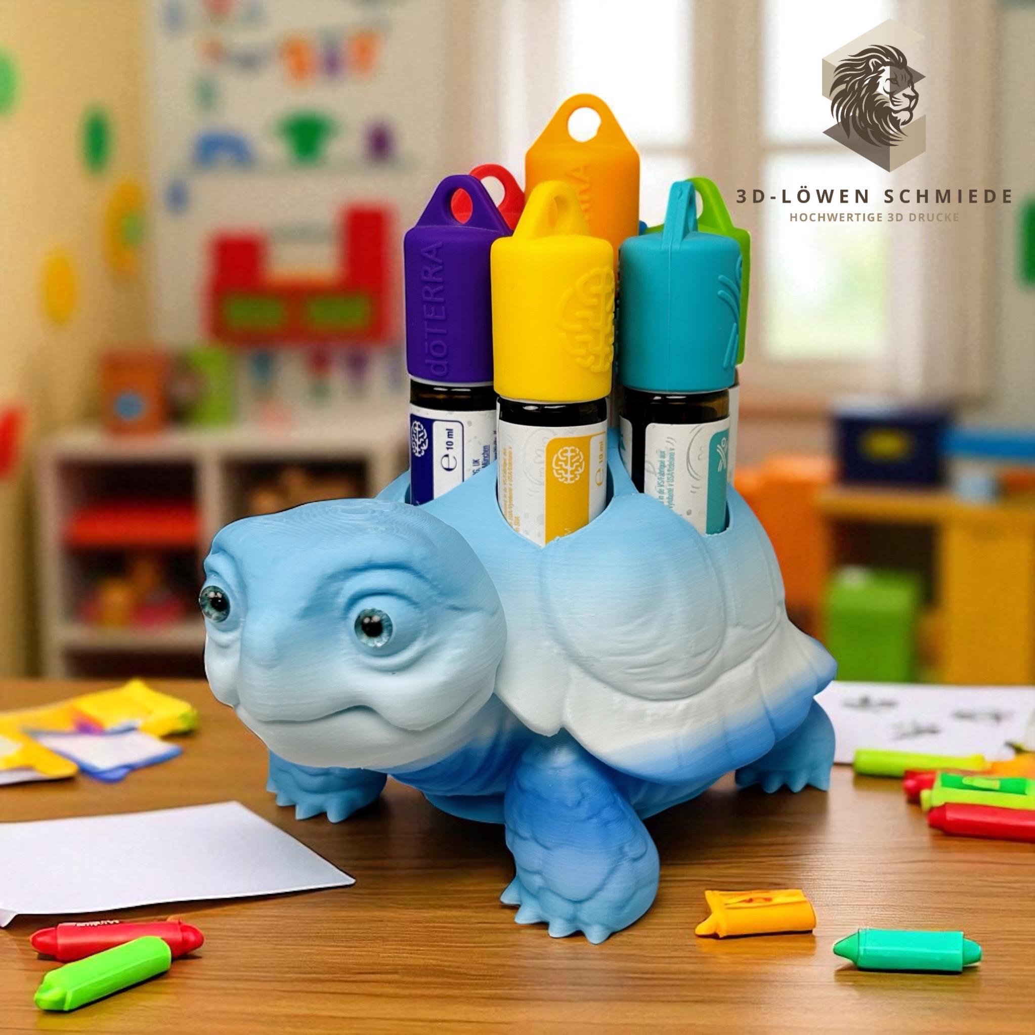 doTERRA Kids Collection Aufsteller für Ätherische Öle AromaSchildi für 7x 10ml Roll-Ons Aufbewahrung - Geschenk - Kinderzimmer