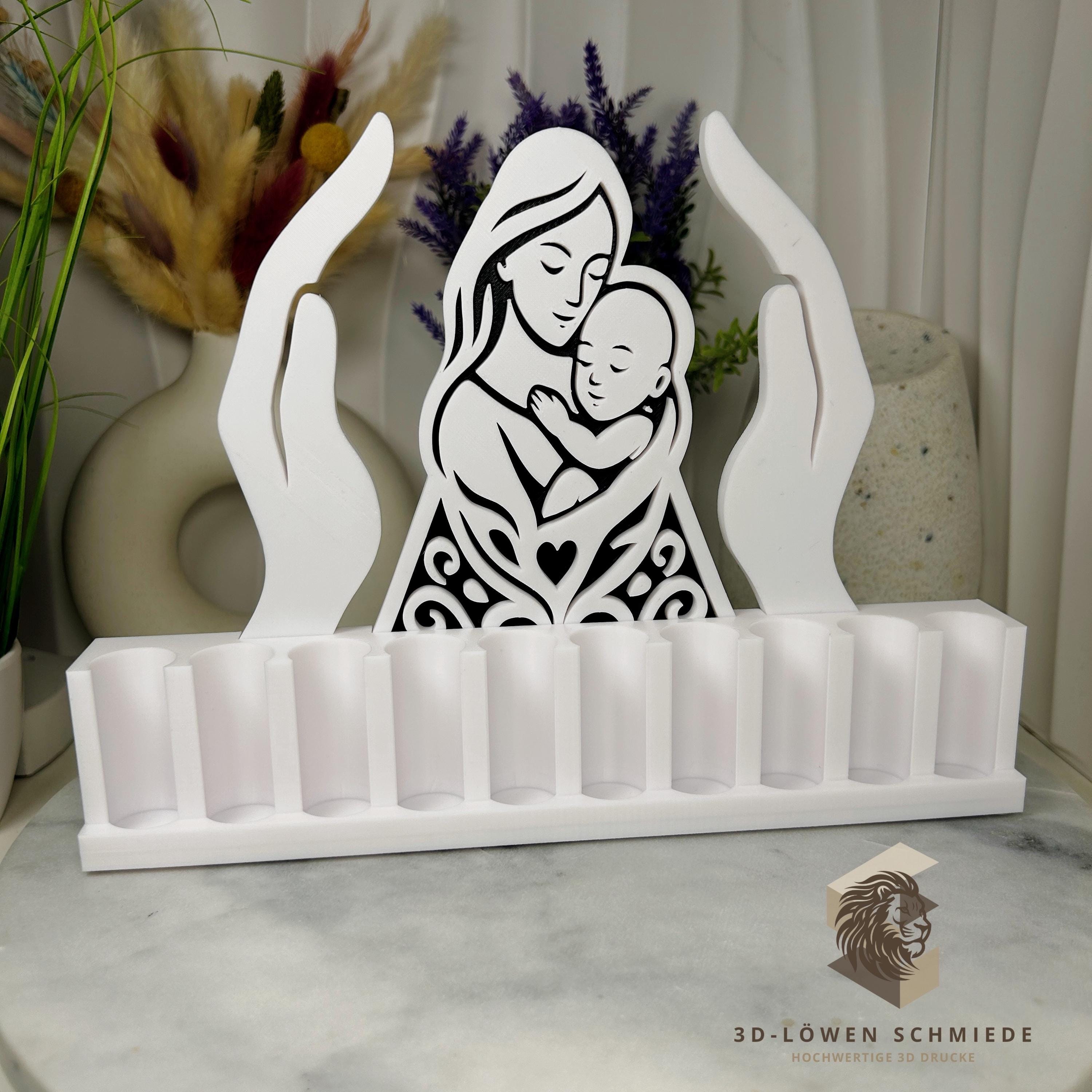 doTERRA Aufsteller „Die Hüterin“ Ätherische Öle, Platz für 10x 10ml Roll-Ons stilvolle Aufbewahrung, Yoga u. Meditation, Achtsamkeit & Ruhe