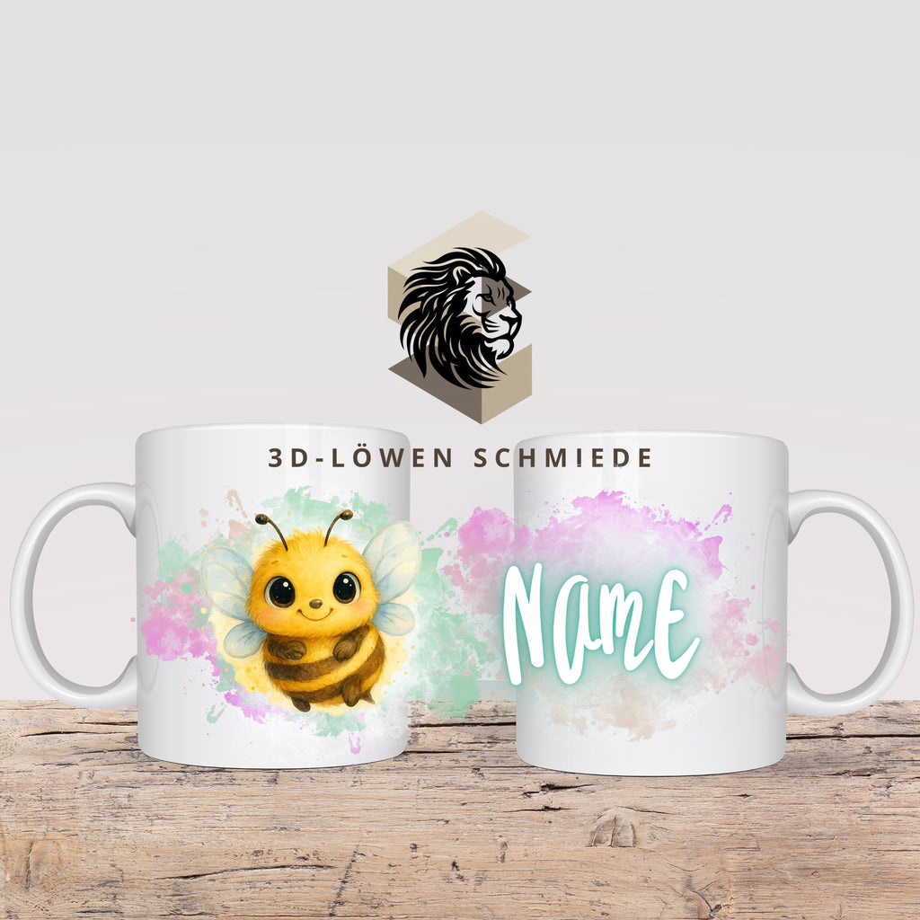 Personalisierte Tasse „Biene, Hummel“ mit Name Geschenkidee für Geburtstag, Weihnachten, Kollegen und Familie