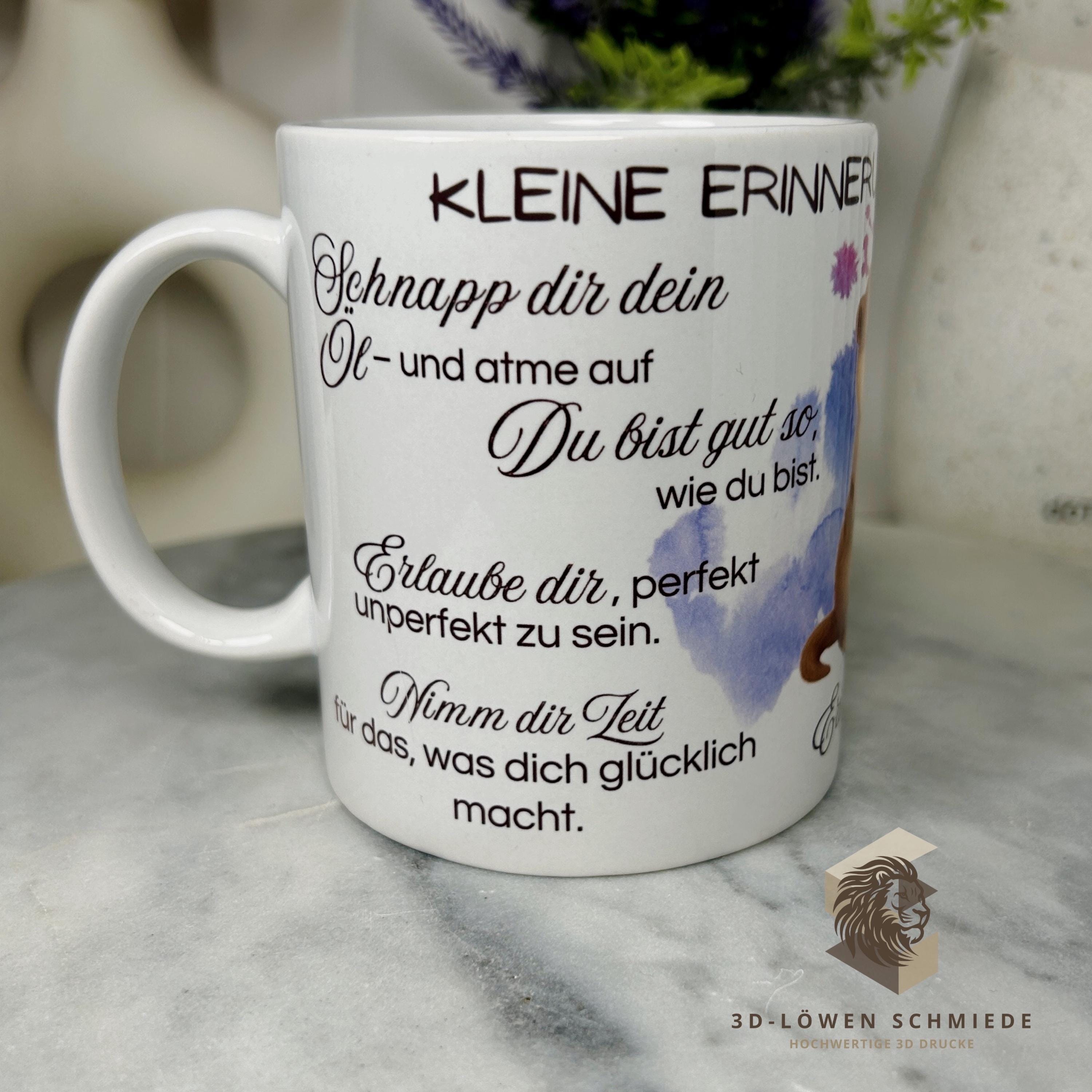 Tasse „Kleine Erinnerung fürs Herz“ im niedlichen Otter Design, doterra Ätherische Öle, Geschenkidee, Berater Geschenk