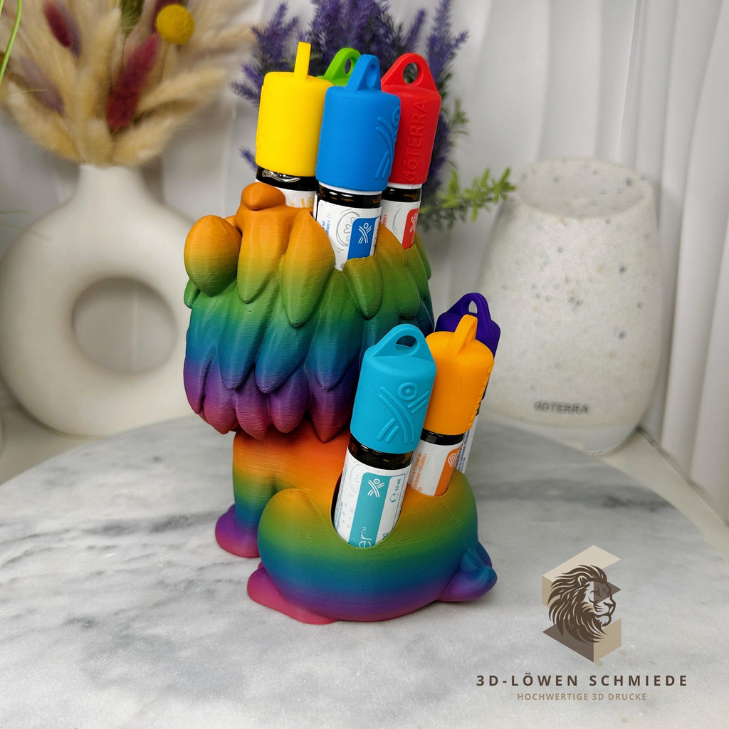 doTERRA Aufsteller KidsCollection „Leo“ für Ätherische Öle Platz für 7x 10ml Roll On - Deko - Geschenk - Aufbewahrung