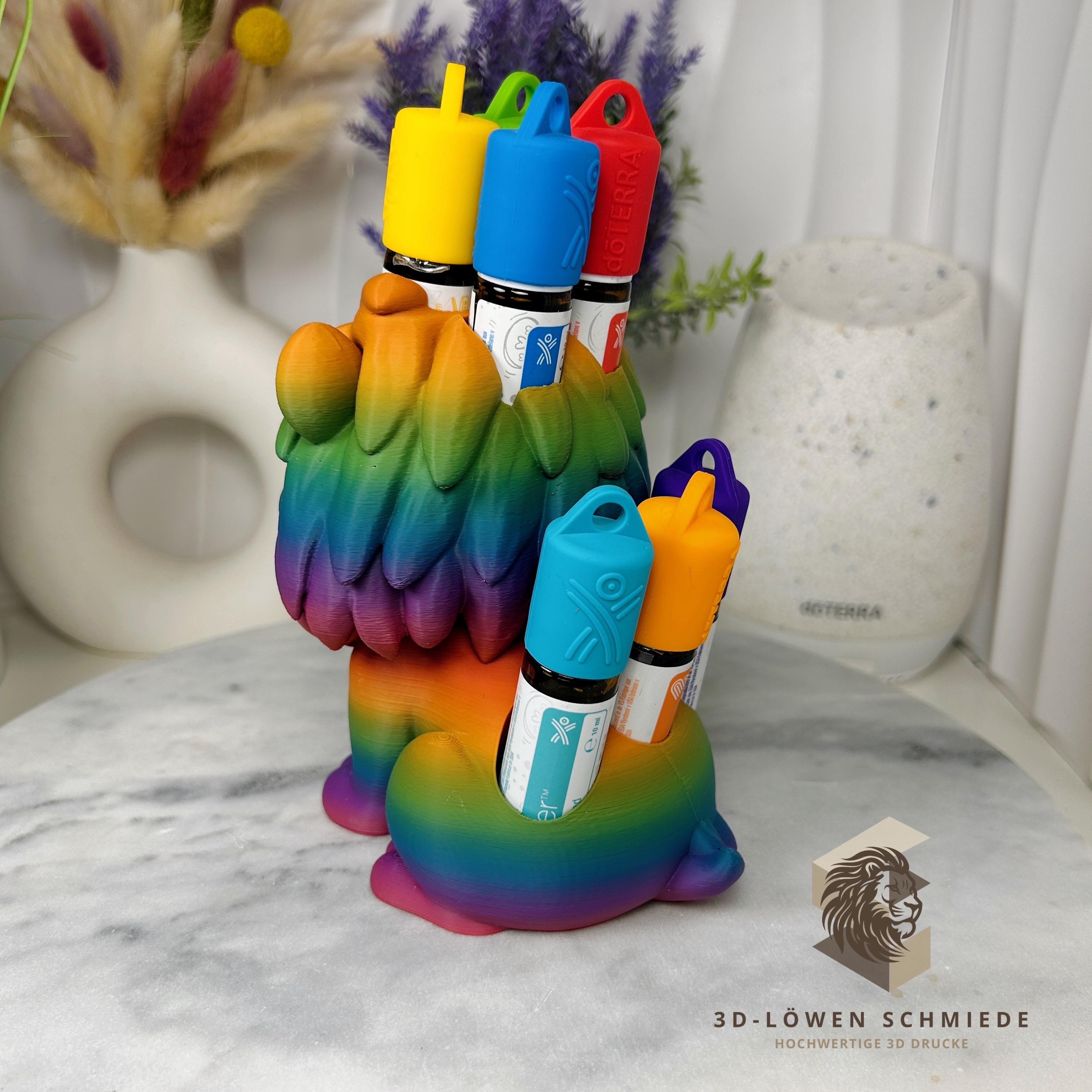 doTERRA Aufsteller KidsCollection „Leo“ für Ätherische Öle Platz für 7x 10ml Roll On - Deko - Geschenk - Aufbewahrung