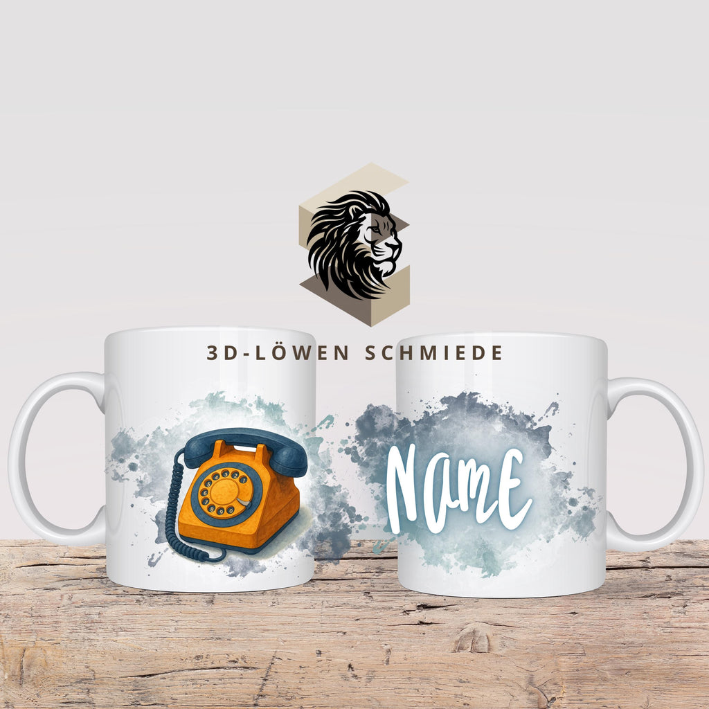 Tasse Personalisierte „Retro 70er“ mit Name  Geschenkidee für Geburtstag, Weihnachten, Kollegen und Familie