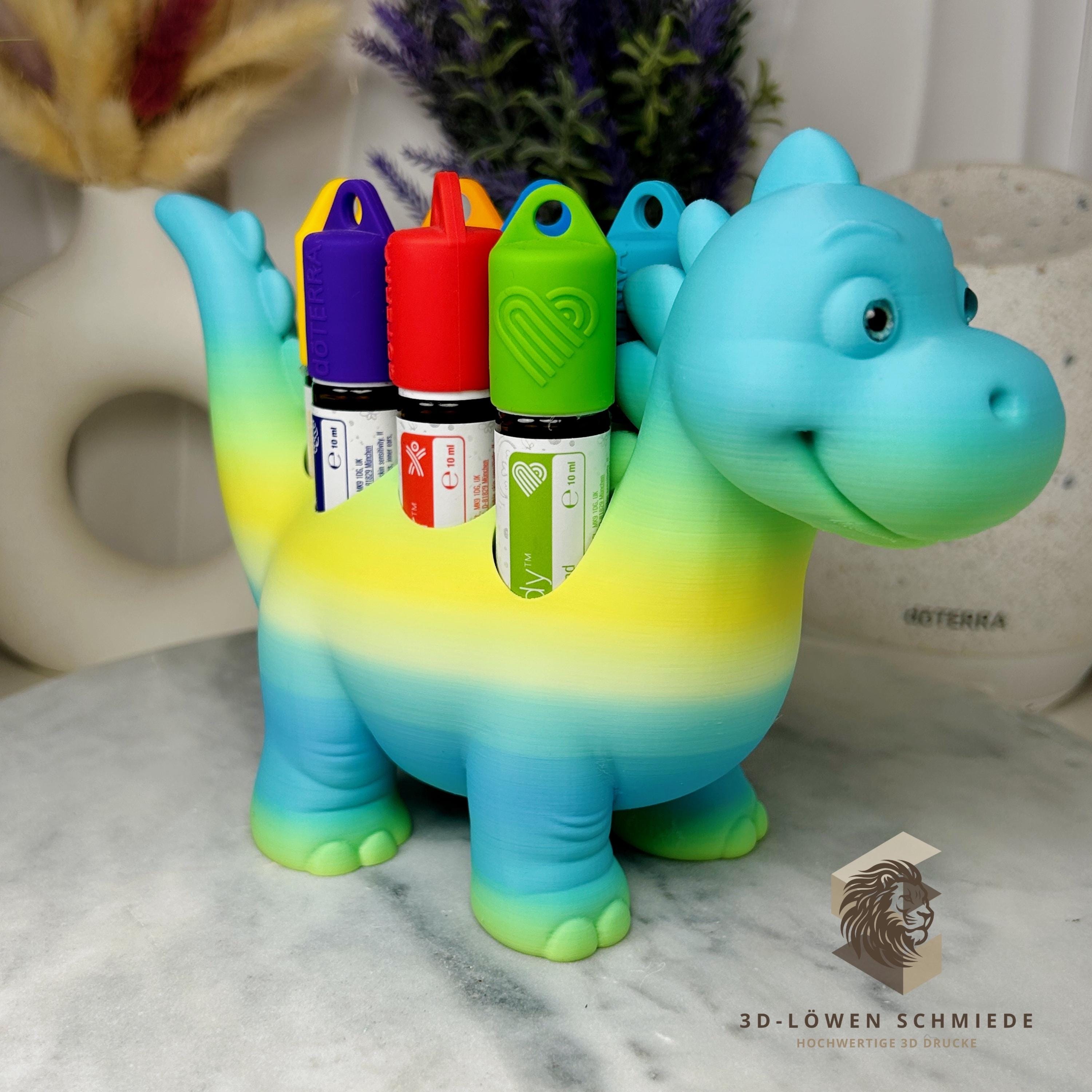 doTERRA Aufsteller KidsCollection, Dino Buddy für Ätherische Öle Platz für 7x 10ml Roll On - Deko - Geschenk - Aufbewahrung