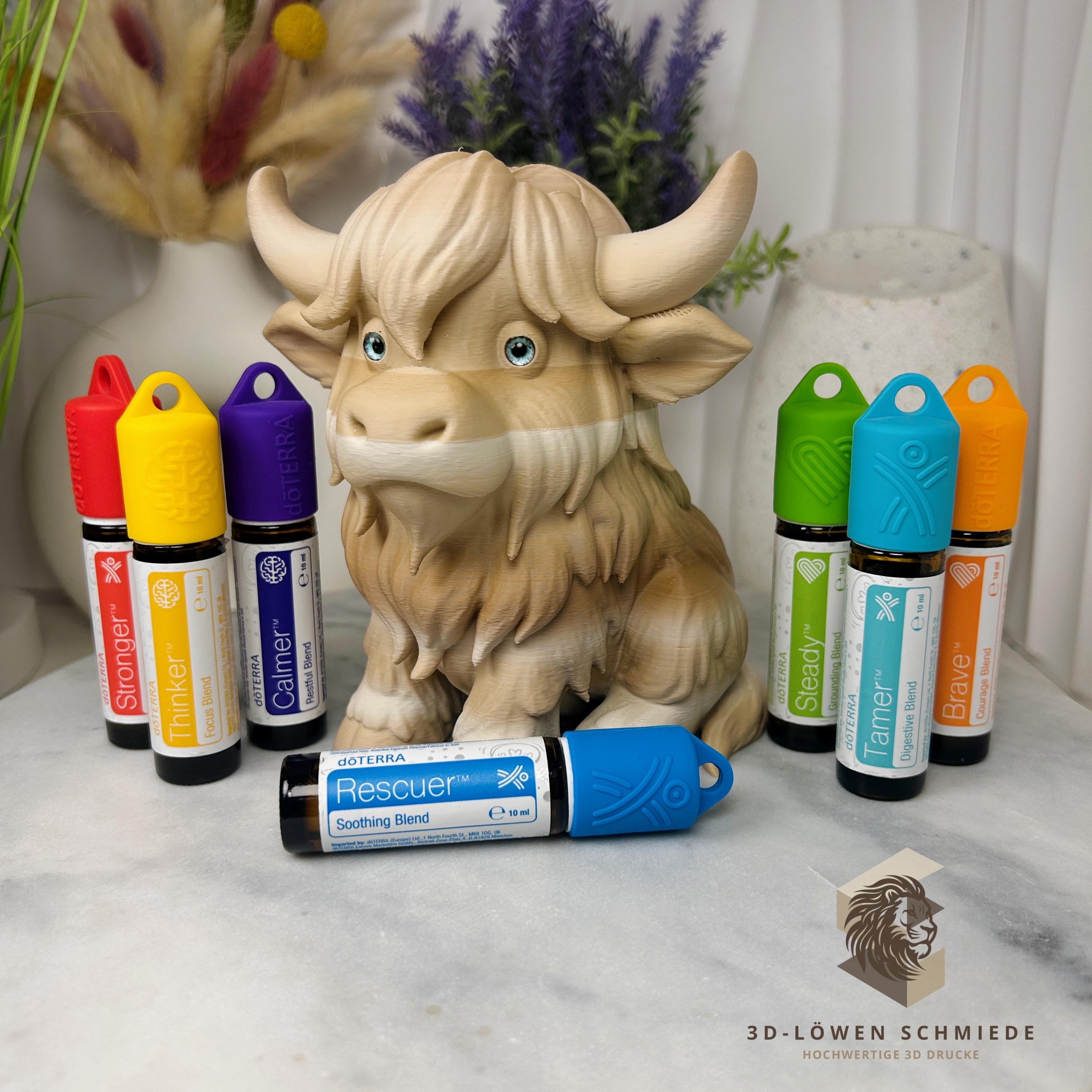 doTERRA Aufsteller KidsCollection „Karl, das Yak“ für Ätherische Öle Platz für 7x 10ml Roll On - Deko - Geschenk - Aufbewahrung