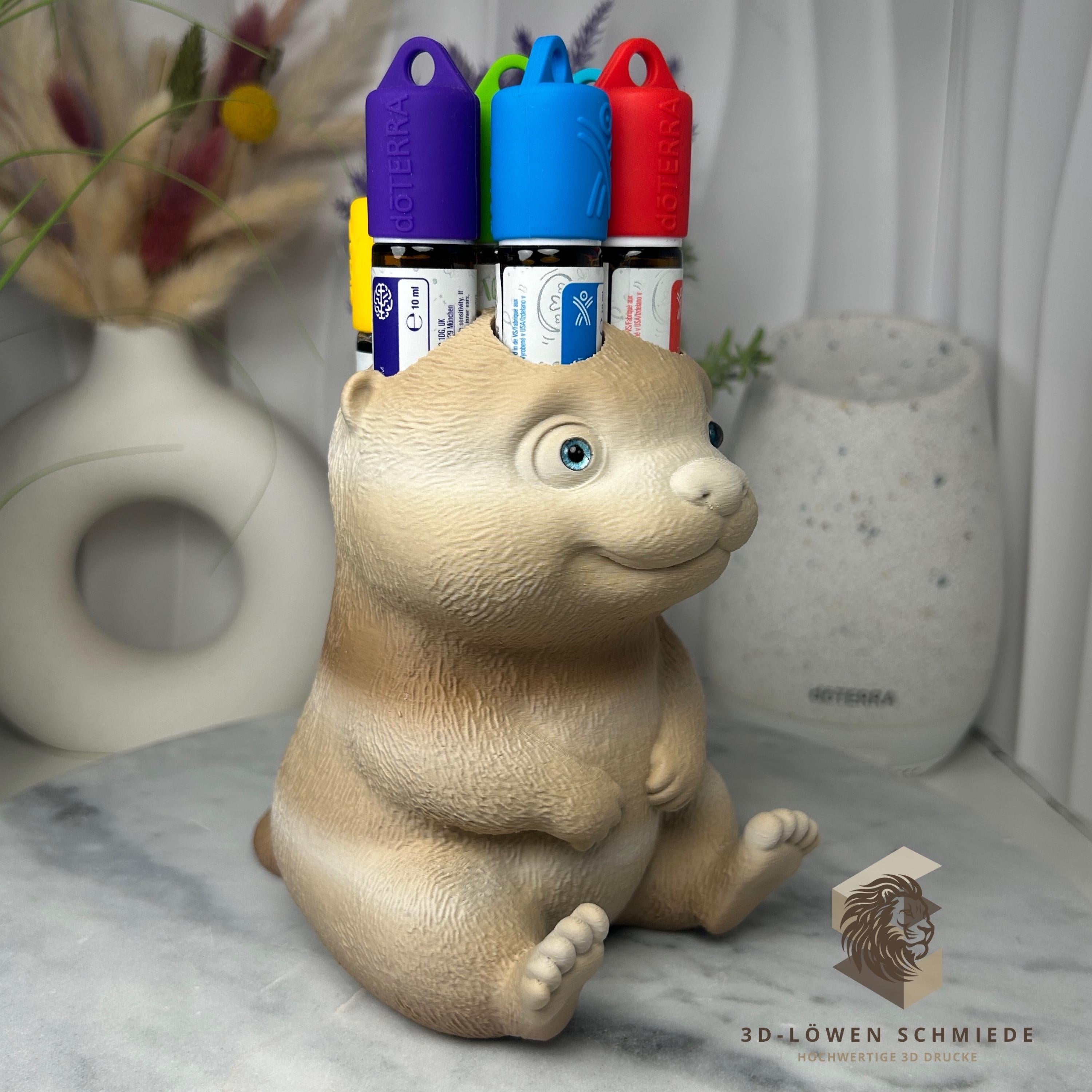 doTERRA Aufsteller KidsCollection „Otto der Otter“ für Ätherische Öle Platz für 7x 10ml Roll On, Geschenkidee, Aufbewahrung, Organizer