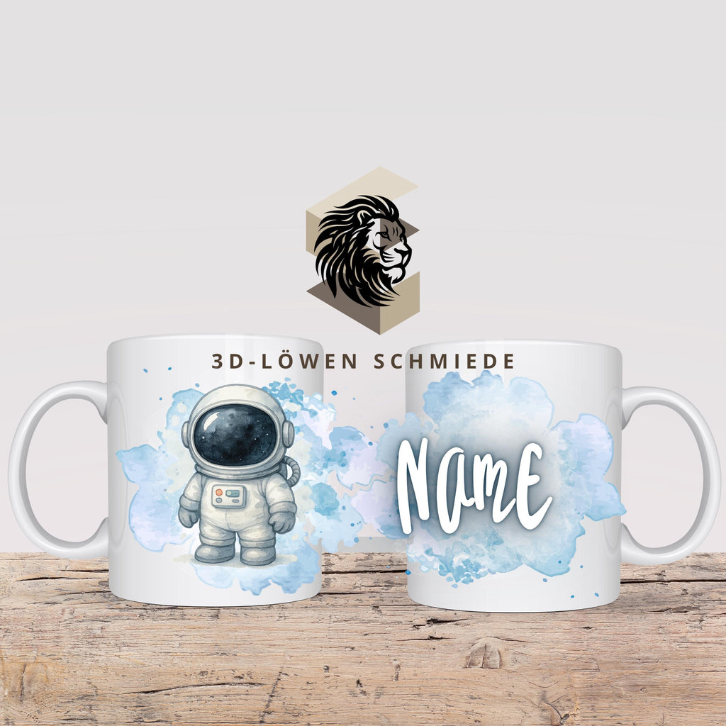 Personalisierte Tasse „Astronaut“ mit Name Geschenkidee für Geburtstag, Weihnachten, Kollegen und Familie