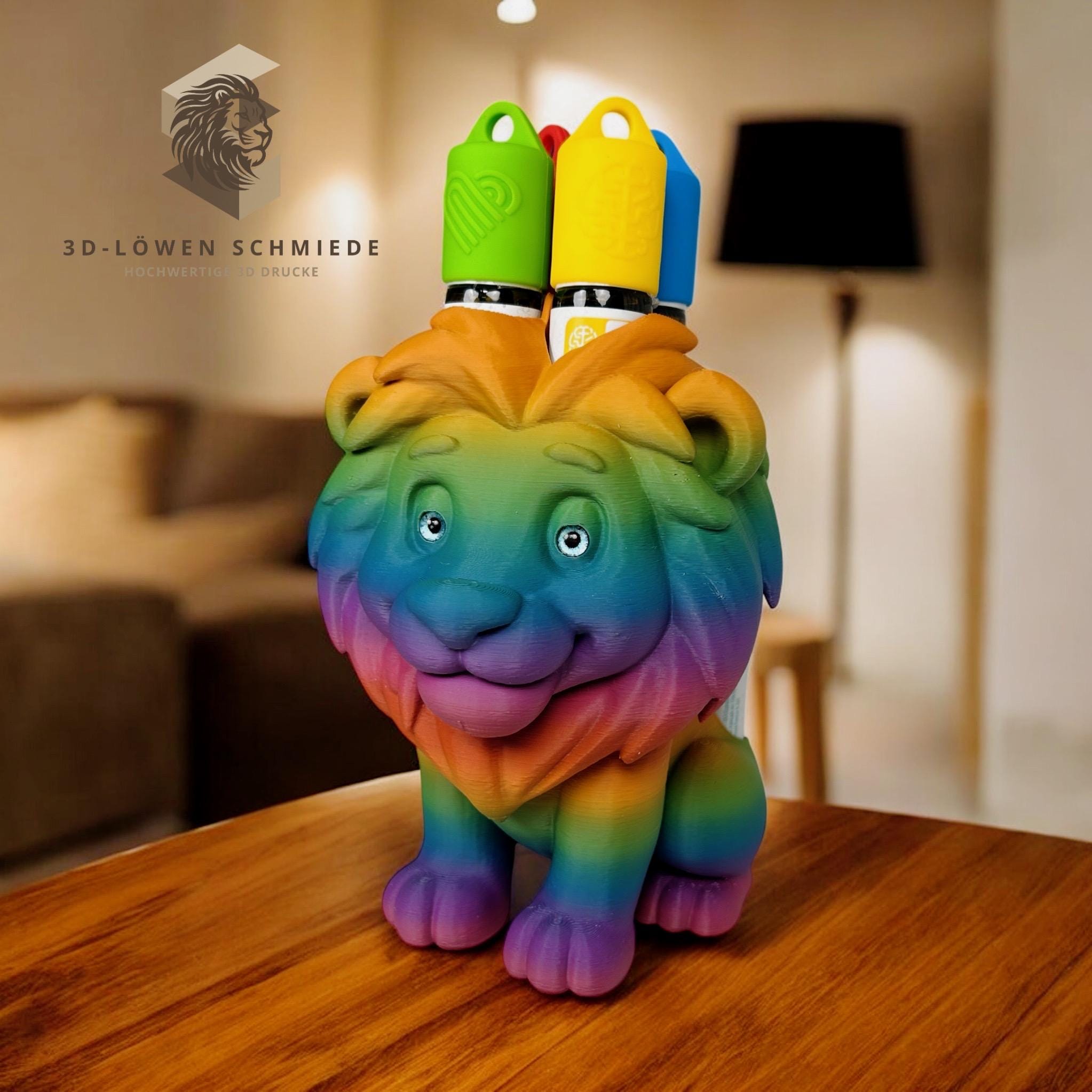 doTERRA Aufsteller KidsCollection „Leo“ für Ätherische Öle Platz für 7x 10ml Roll On - Deko - Geschenk - Aufbewahrung