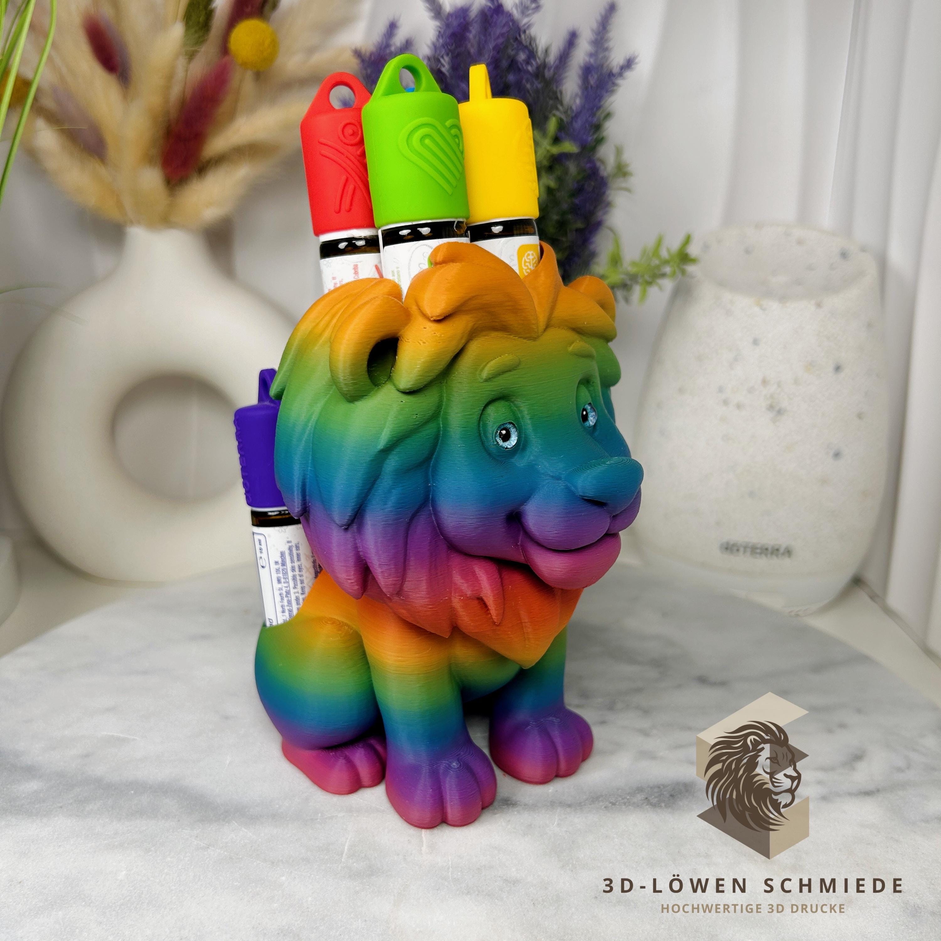 doTERRA Aufsteller KidsCollection „Leo“ für Ätherische Öle Platz für 7x 10ml Roll On - Deko - Geschenk - Aufbewahrung
