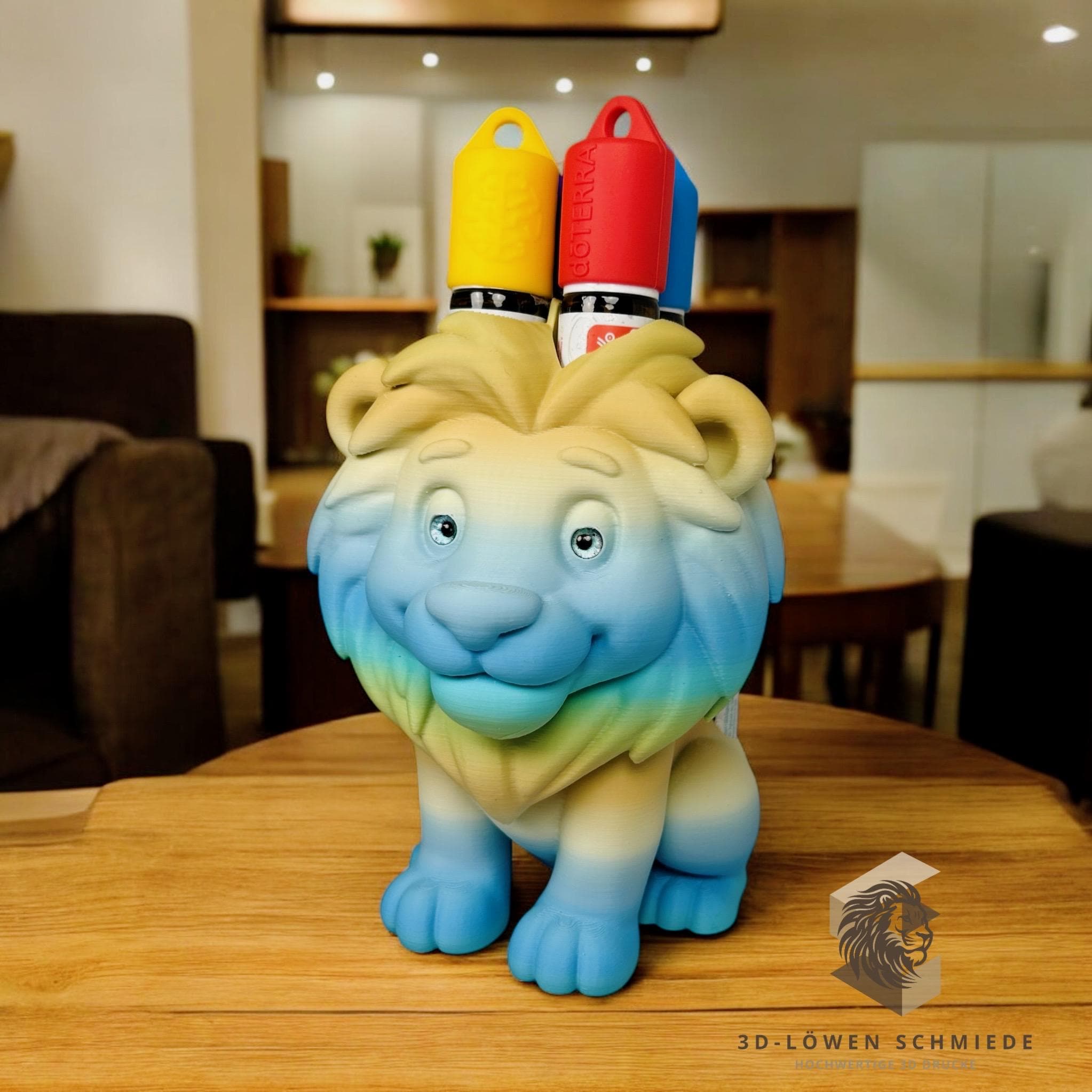 doTERRA Aufsteller KidsCollection „Leo“ für Ätherische Öle Platz für 7x 10ml Roll On - Deko - Geschenk - Aufbewahrung