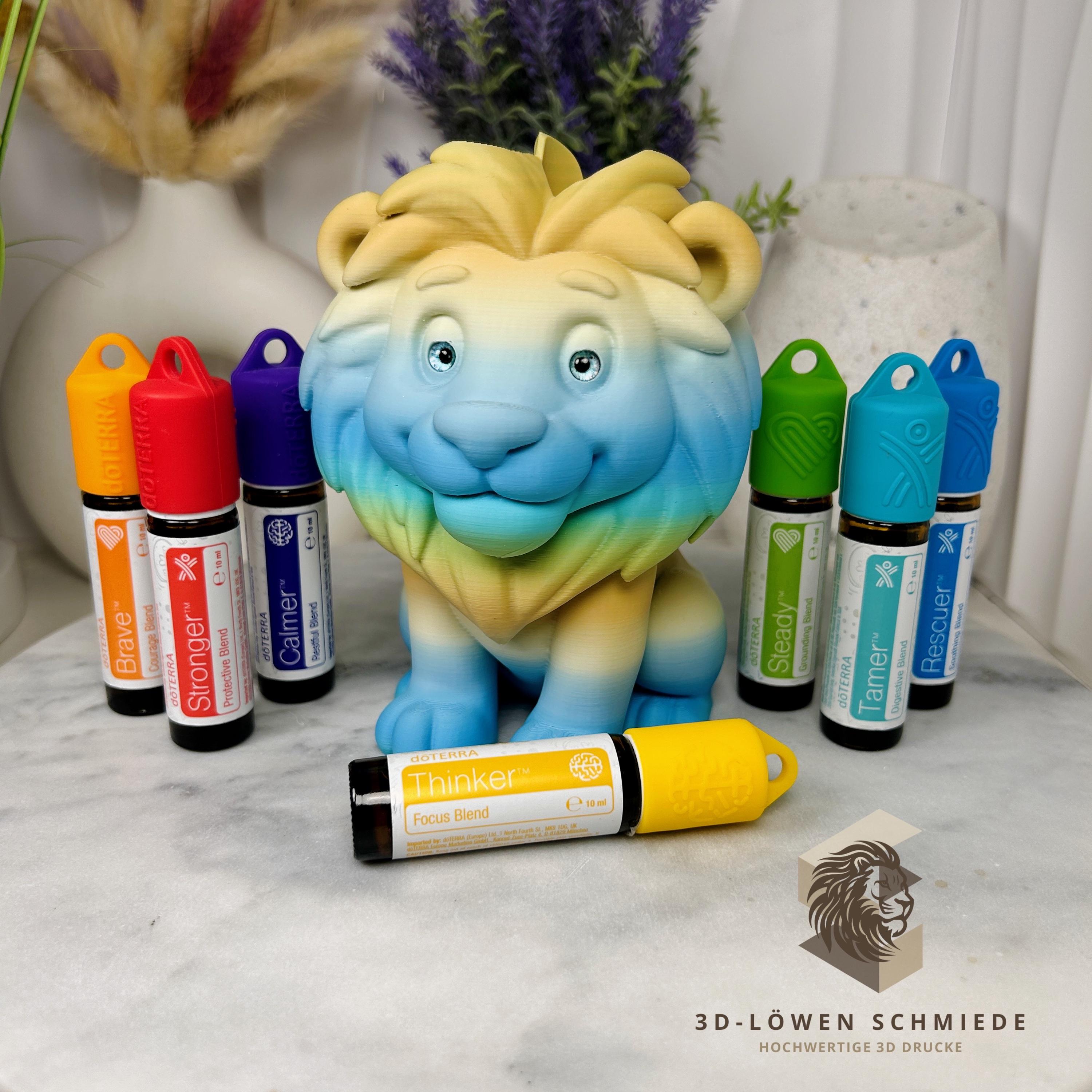 doTERRA Aufsteller KidsCollection „Leo“ für Ätherische Öle Platz für 7x 10ml Roll On - Deko - Geschenk - Aufbewahrung