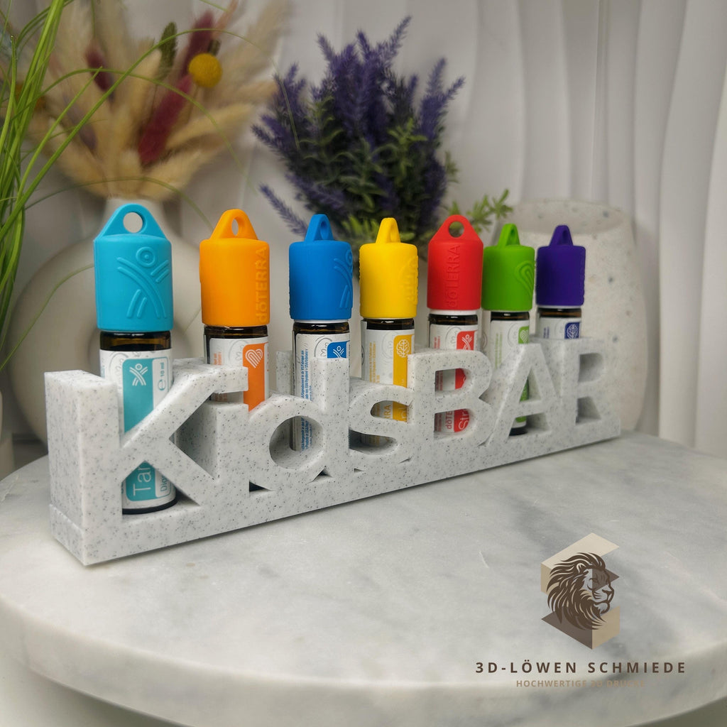 doTERRA KidsBar Aufsteller Regal zum Anhängen oder Stellen für Ätherisches Öle 7 Fächer für 10ml Roll-On‘s Touchs