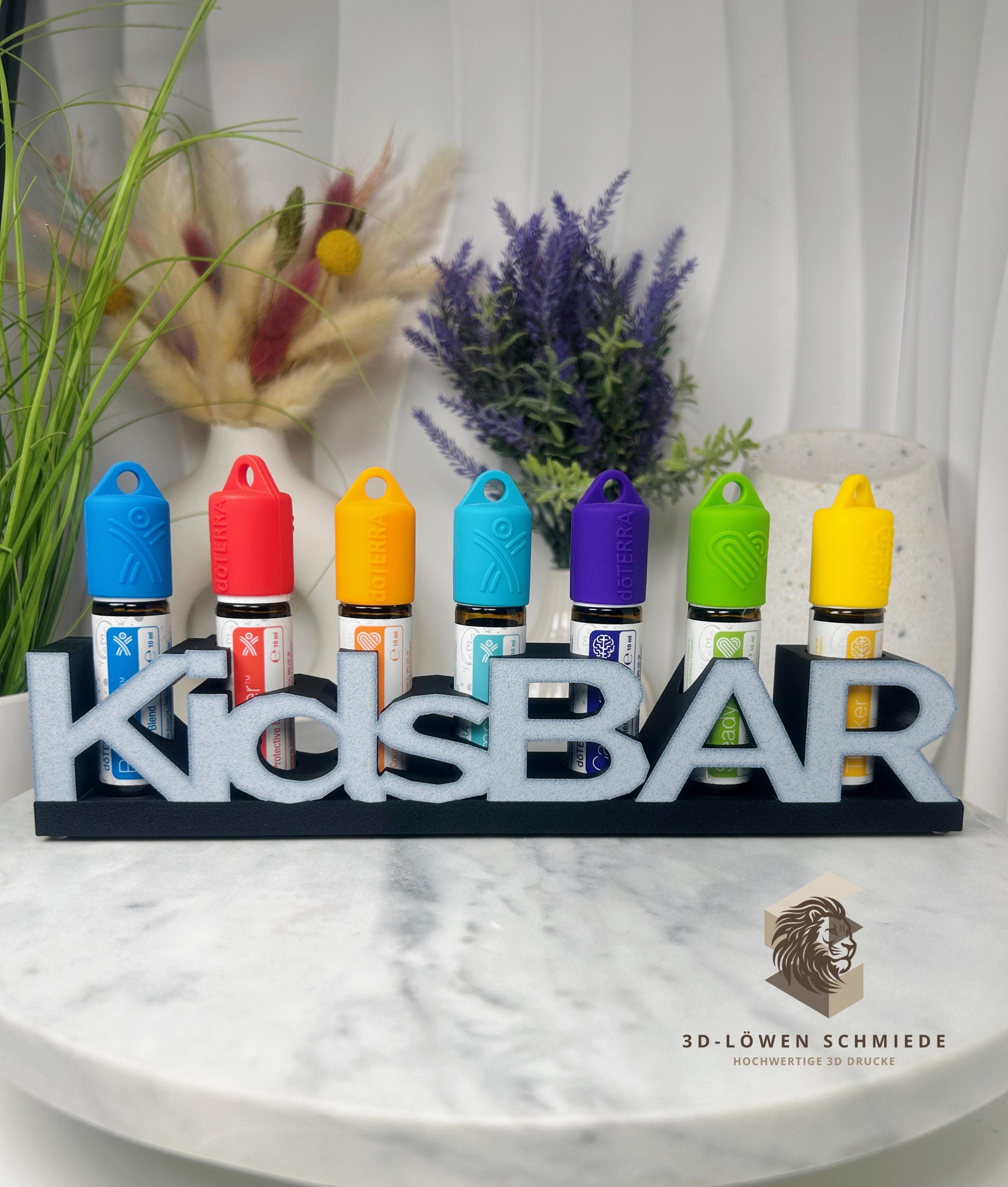 doTERRA KidsBar Aufsteller Regal zum Anhängen oder Stellen für Ätherisches Öle 7 Fächer für 10ml Roll-On‘s Touchs