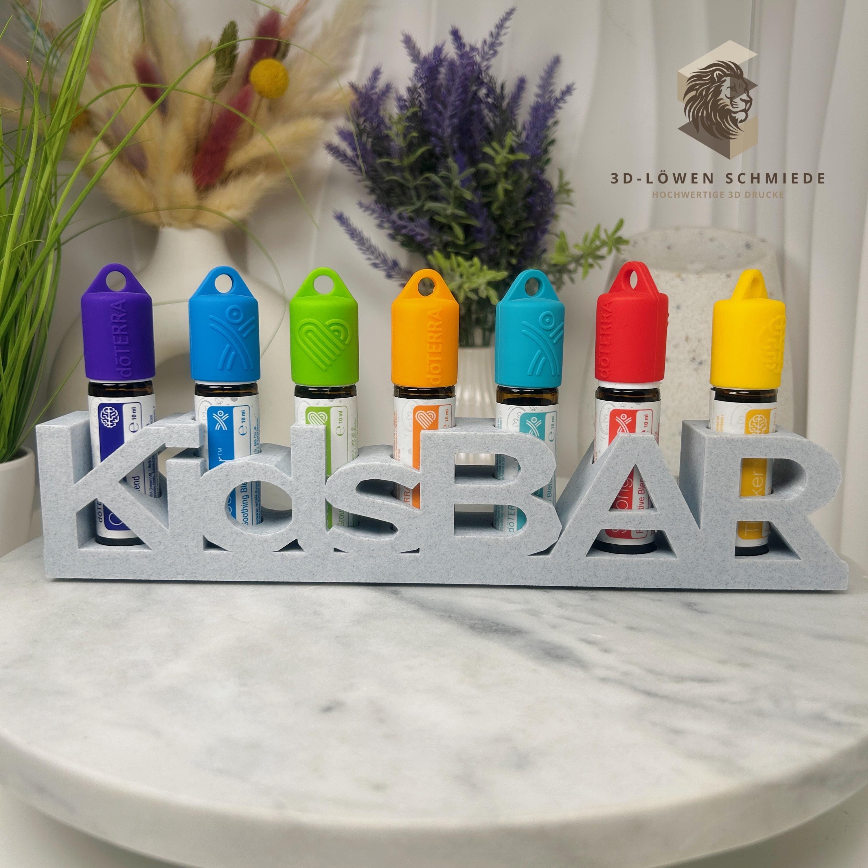 doTERRA KidsBar Aufsteller Regal zum Anhängen oder Stellen für Ätherisches Öle 7 Fächer für 10ml Roll-On‘s Touchs