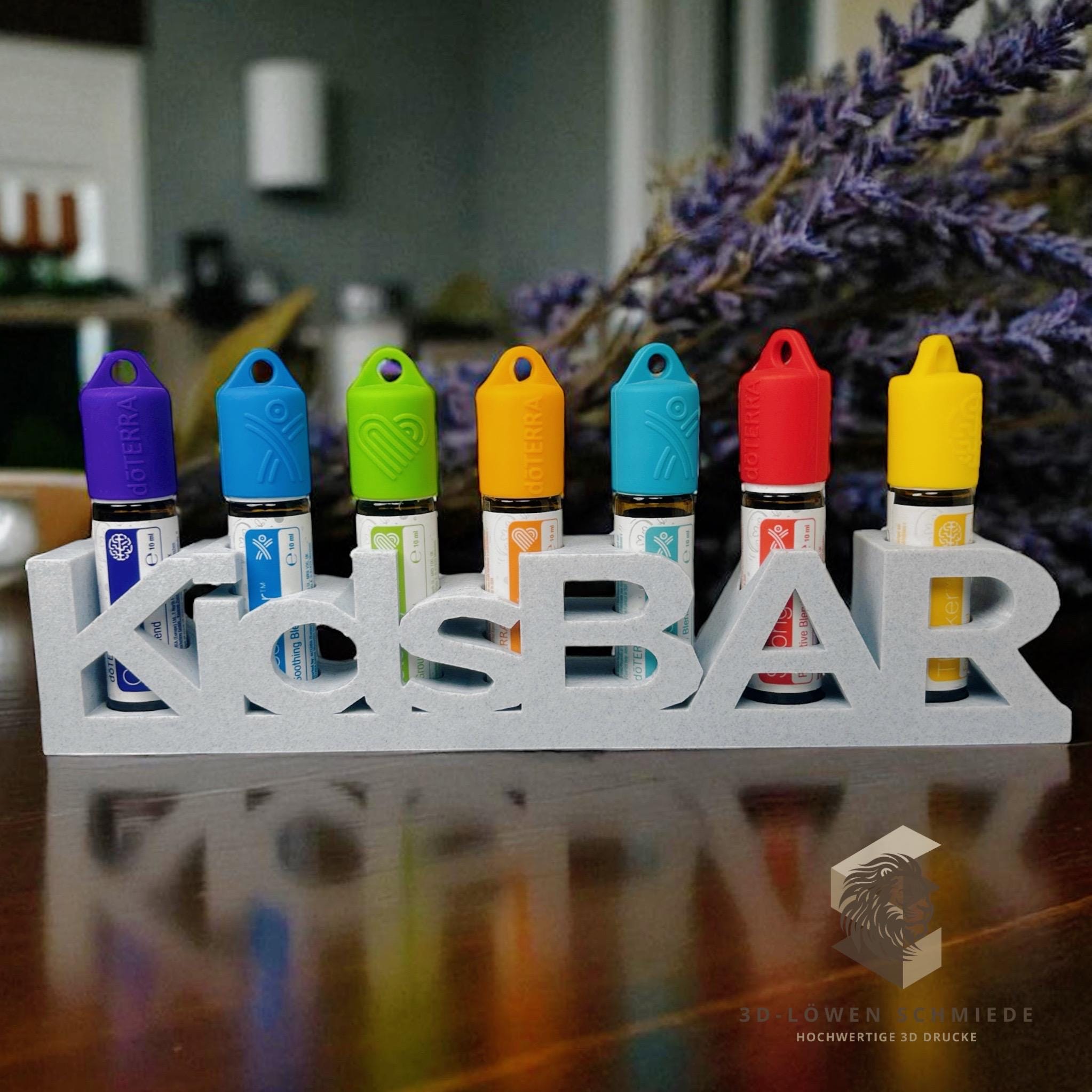 doTERRA KidsBar Aufsteller Regal zum Anhängen oder Stellen für Ätherisches Öle 7 Fächer für 10ml Roll-On‘s Touchs