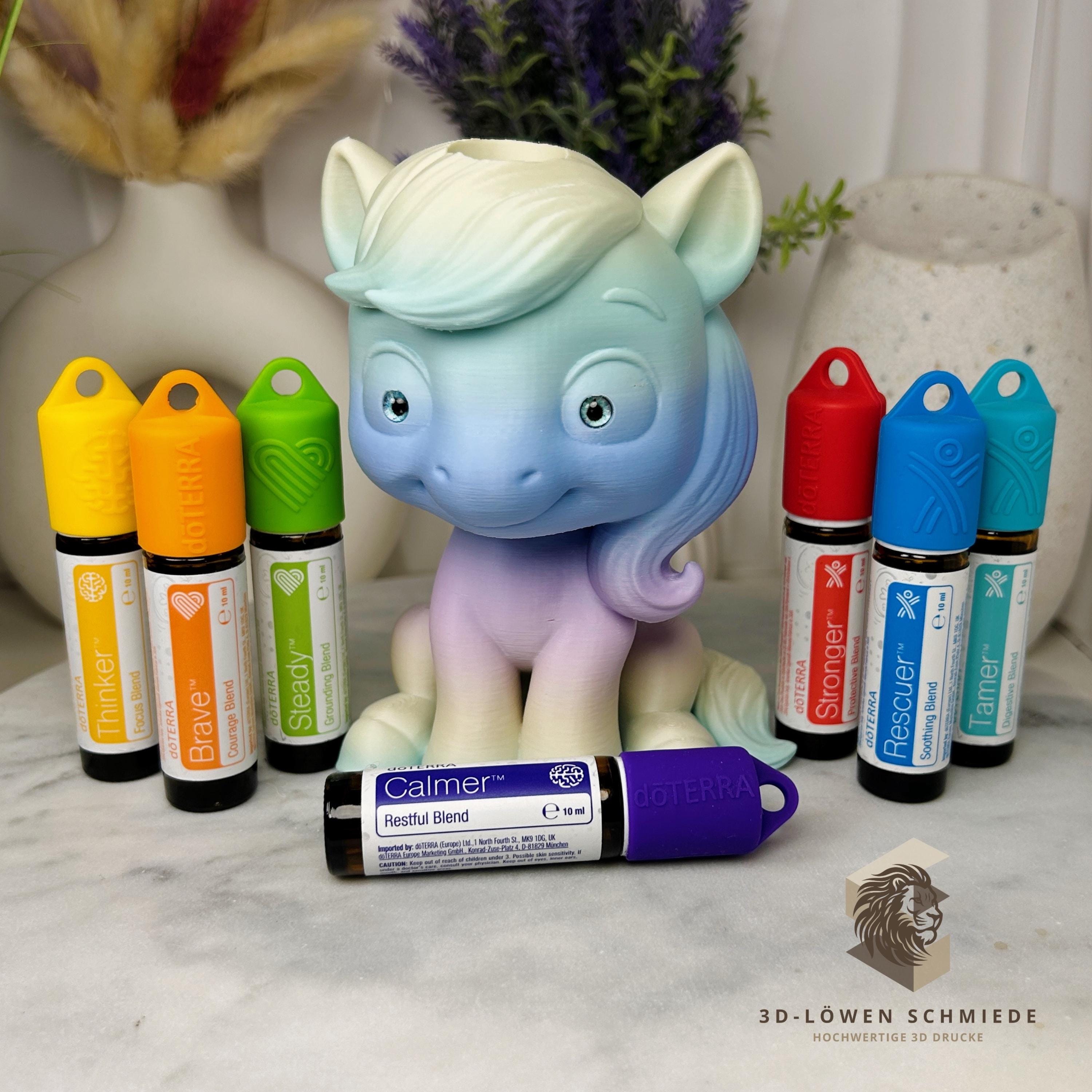 doTERRA Kids Collection Aufsteller für Ätherische Öle, Pferd „Elska“ Platz für 7x 10ml Roll Ons stilvolle Aufbewahrung, Einzigartig