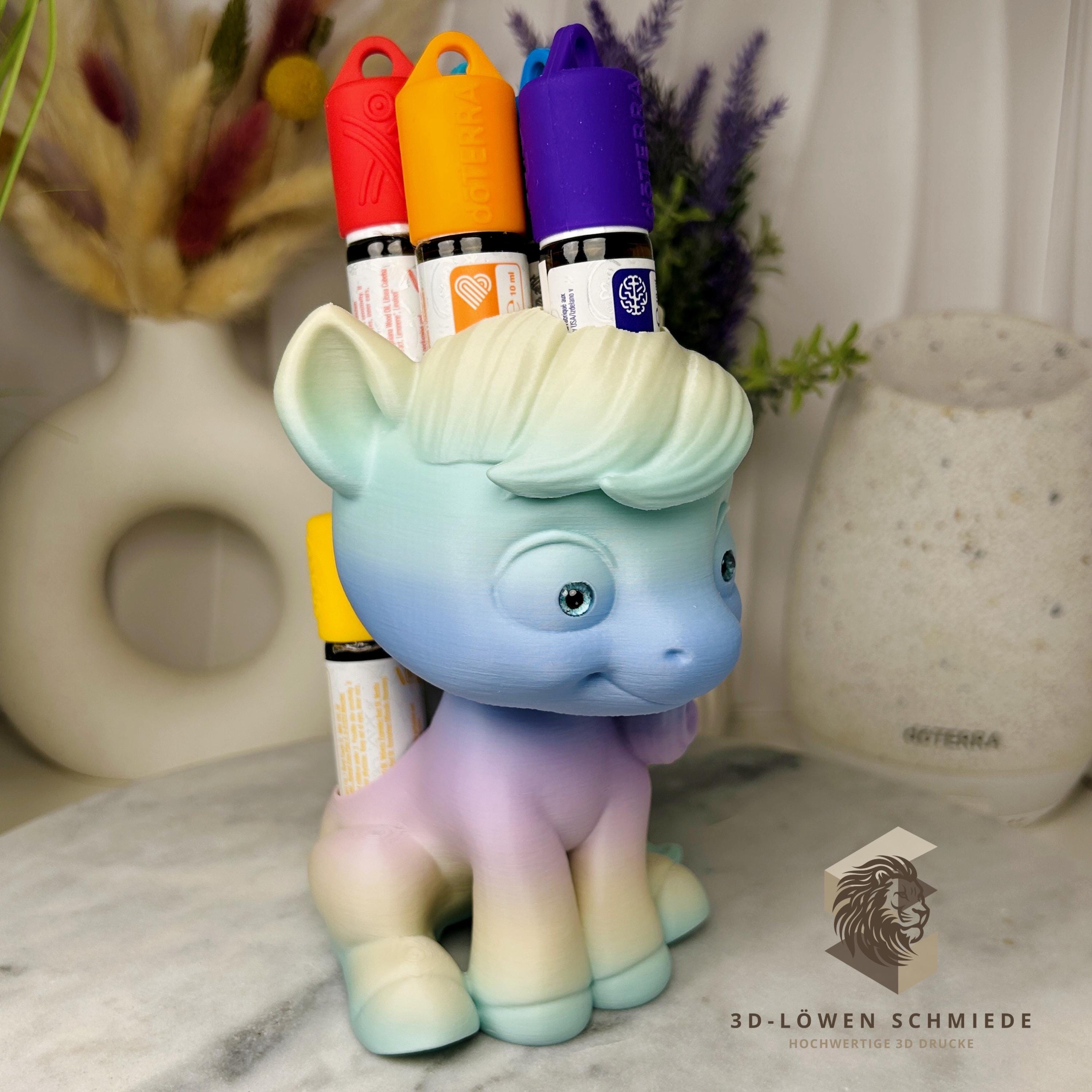 doTERRA Kids Collection Aufsteller für Ätherische Öle, Pferd „Elska“ Platz für 7x 10ml Roll Ons stilvolle Aufbewahrung, Einzigartig
