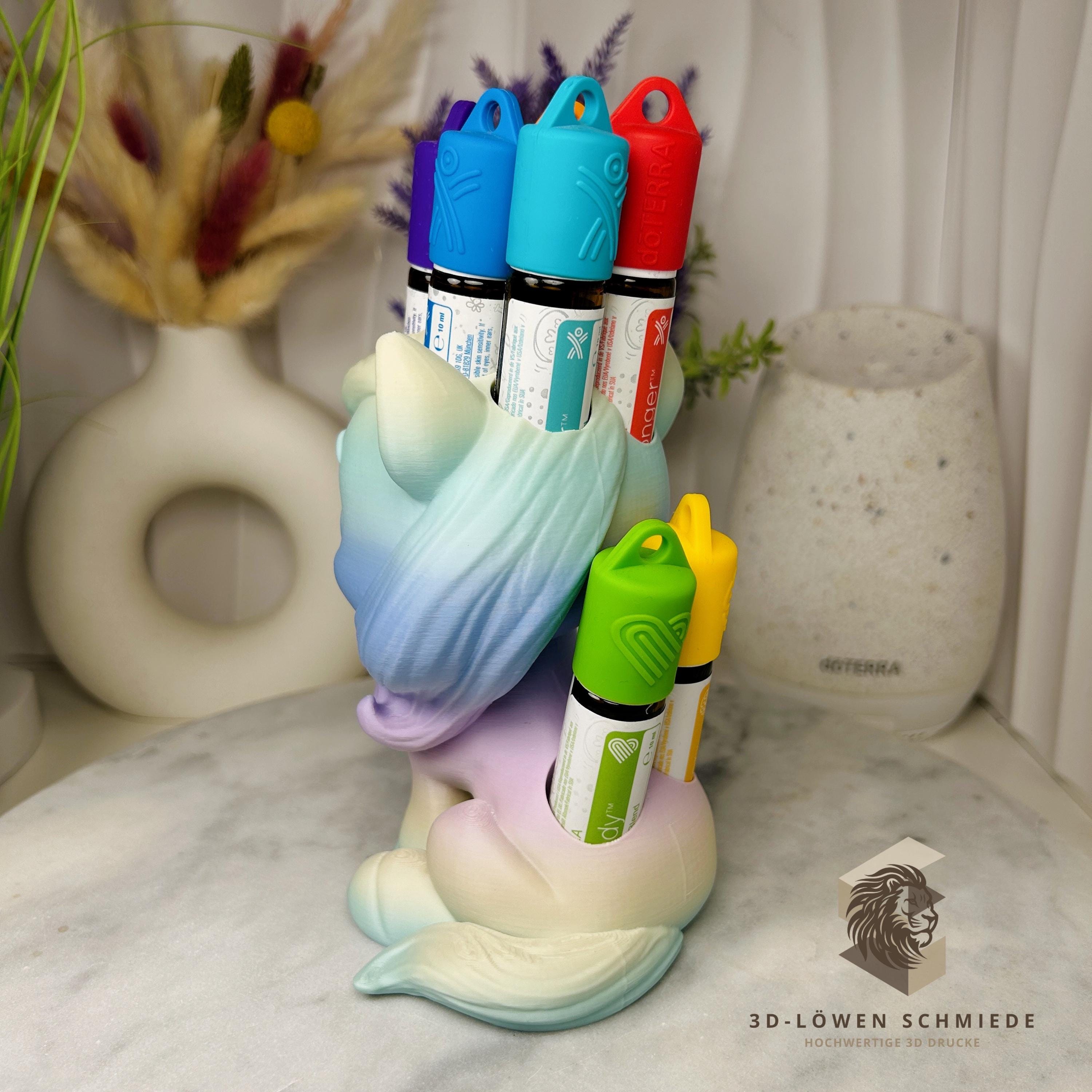 doTERRA Kids Collection Aufsteller für Ätherische Öle, Pferd „Elska“ Platz für 7x 10ml Roll Ons stilvolle Aufbewahrung, Einzigartig