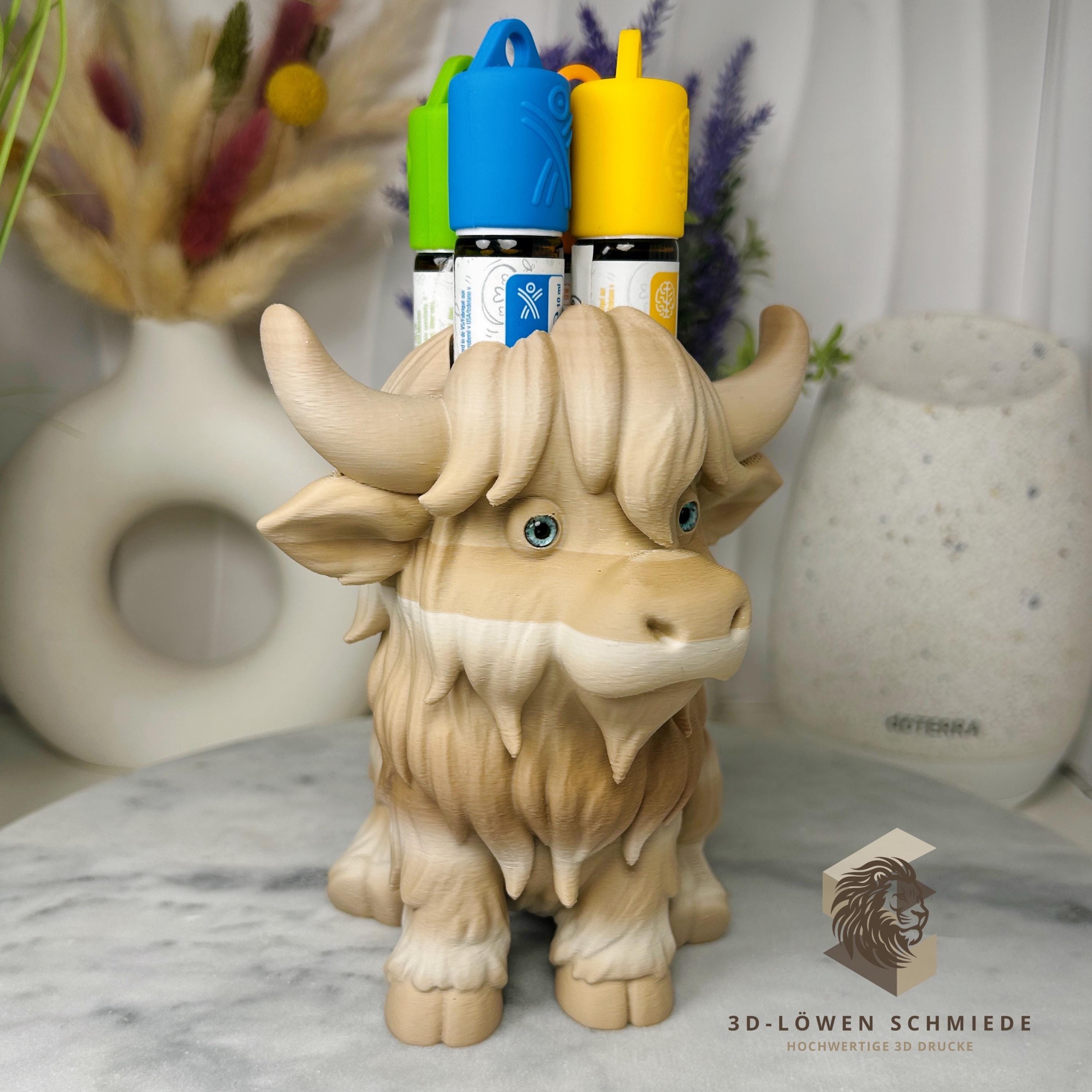doTERRA Aufsteller KidsCollection „Karl, das Yak“ für Ätherische Öle Platz für 7x 10ml Roll On - Deko - Geschenk - Aufbewahrung