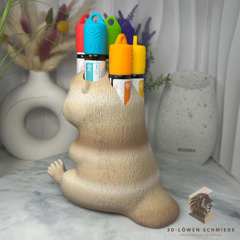 doTERRA Aufsteller KidsCollection „Otto der Otter“ für Ätherische Öle Platz für 7x 10ml Roll On, Geschenkidee, Aufbewahrung, Organizer