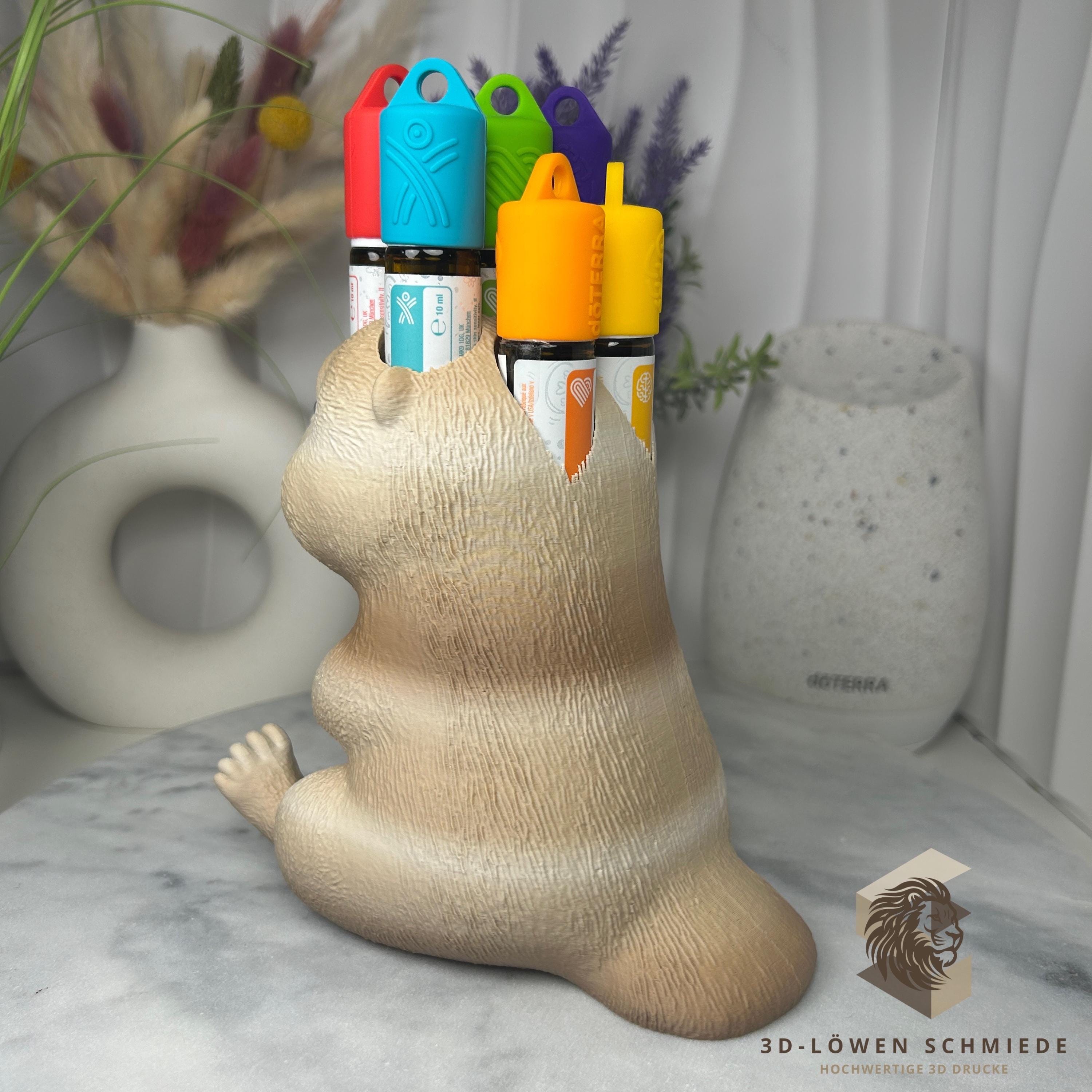 doTERRA Aufsteller KidsCollection „Otto der Otter“ für Ätherische Öle Platz für 7x 10ml Roll On, Geschenkidee, Aufbewahrung, Organizer