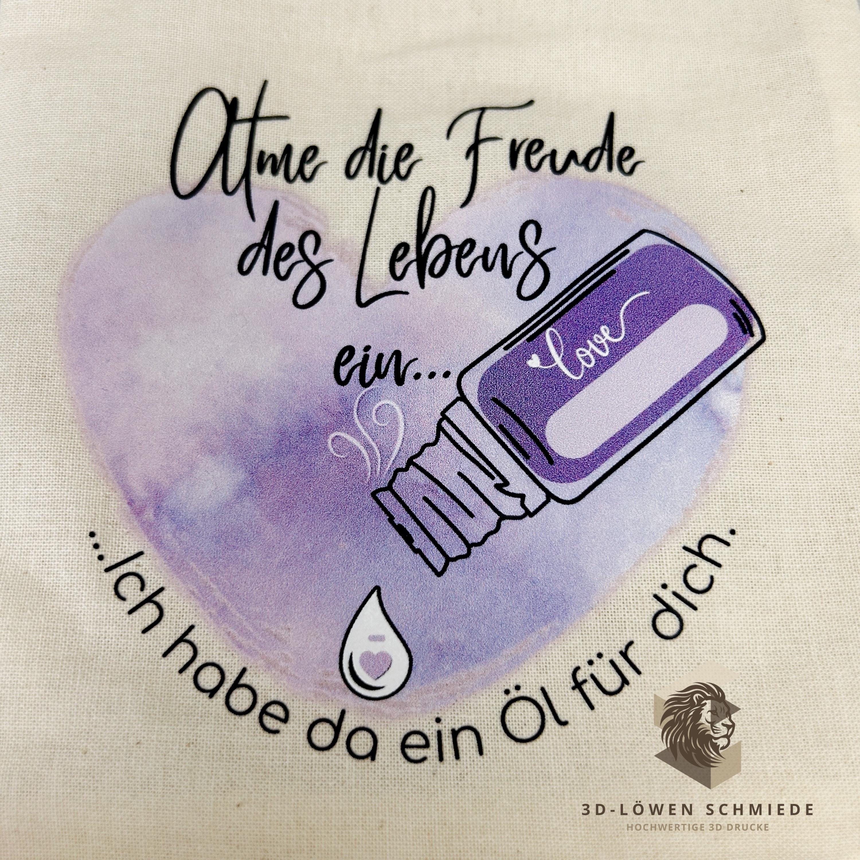 Baumwollbeutel mit Lavendel Motiv. Geschenkbeutel für ätherische Öle, Aromatherapie, Aufbewahrungsbeutel Natur, Kosmetikbeutel, Stoffbeutel