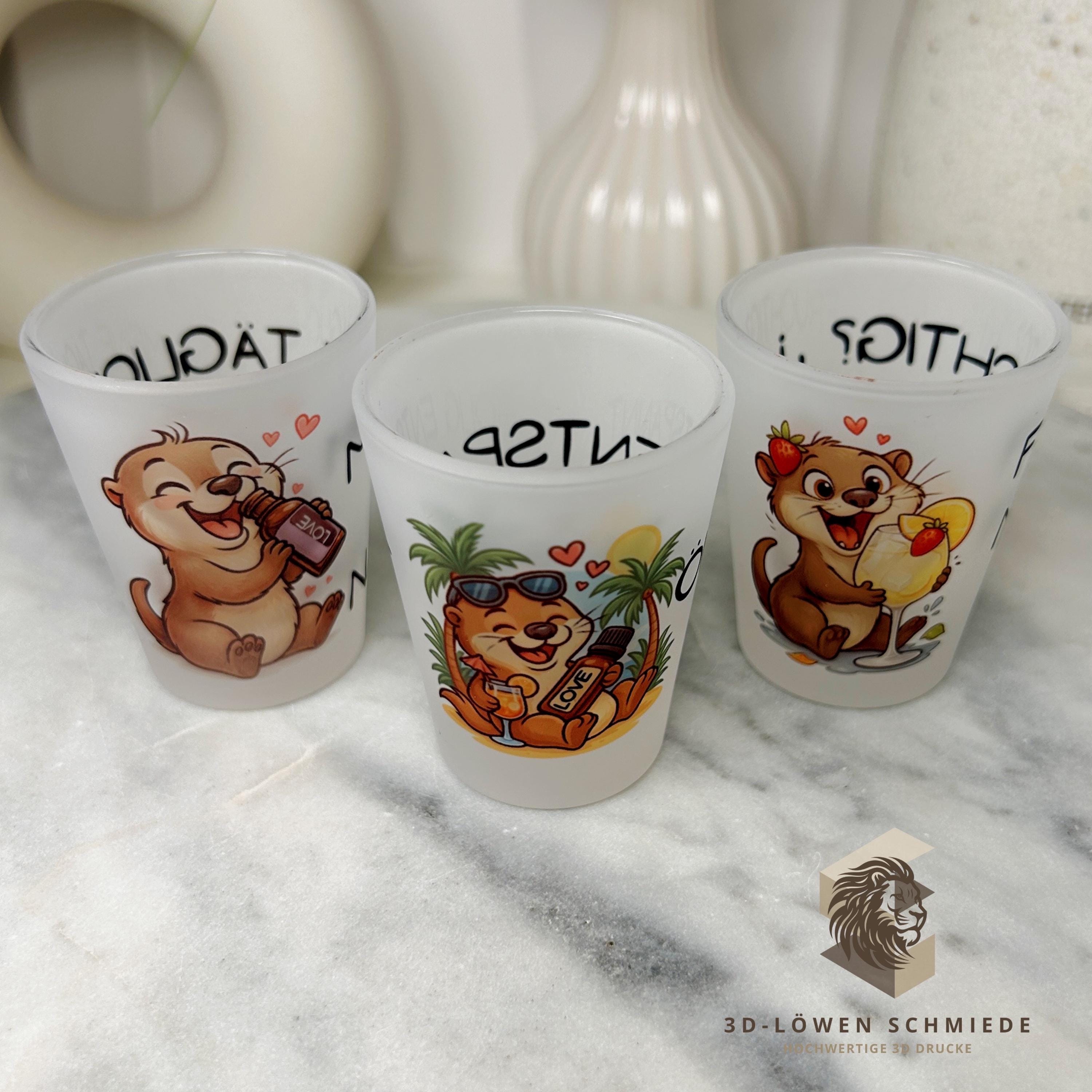 Shot Gläser doTERRA, Glas für ätherische Öle, Öl Party Zubehör, Geschenkidee Wellness, Probiergläser Aroma Öl