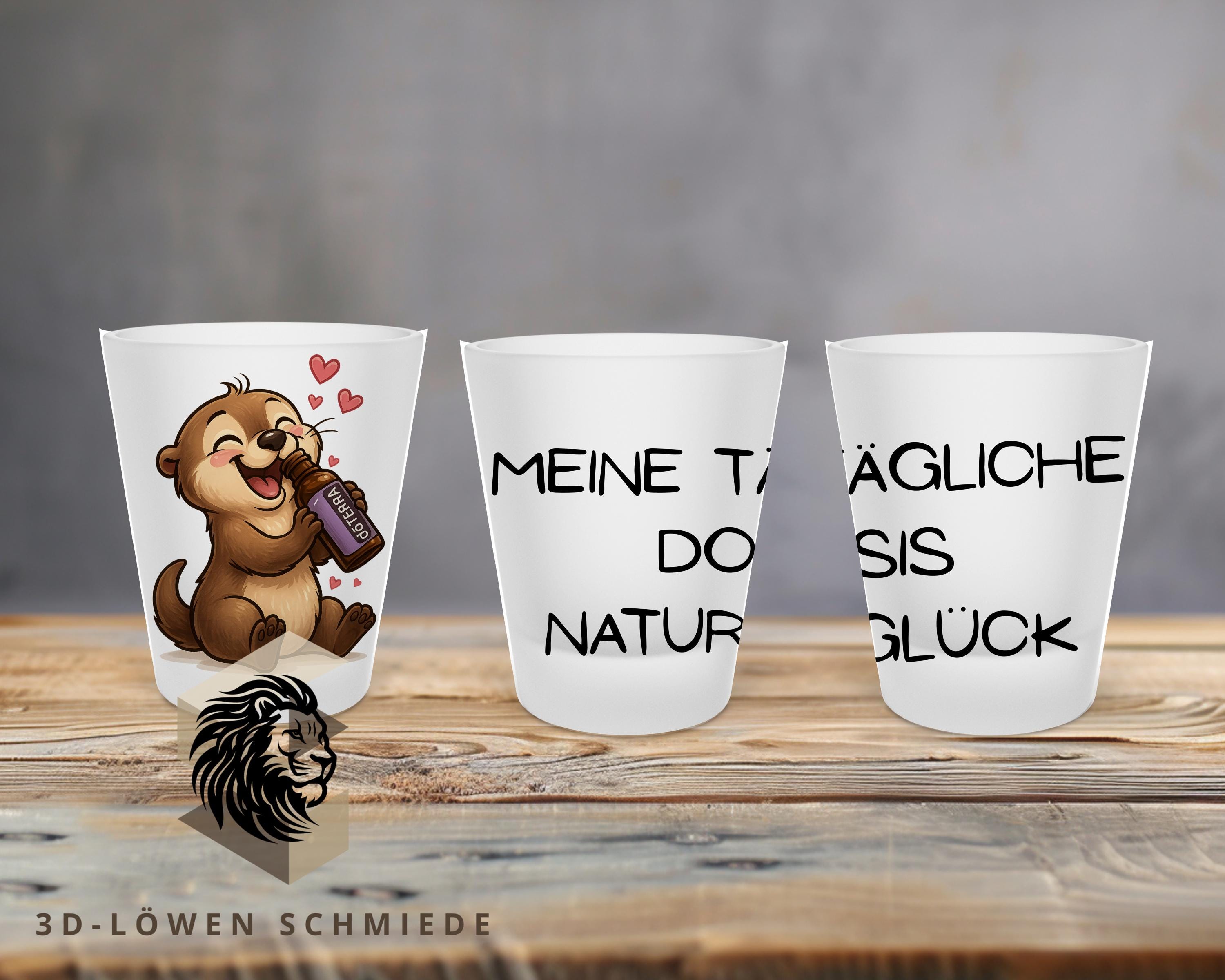 Shot Gläser doTERRA, Glas für ätherische Öle, Öl Party Zubehör, Geschenkidee Wellness, Probiergläser Aroma Öl